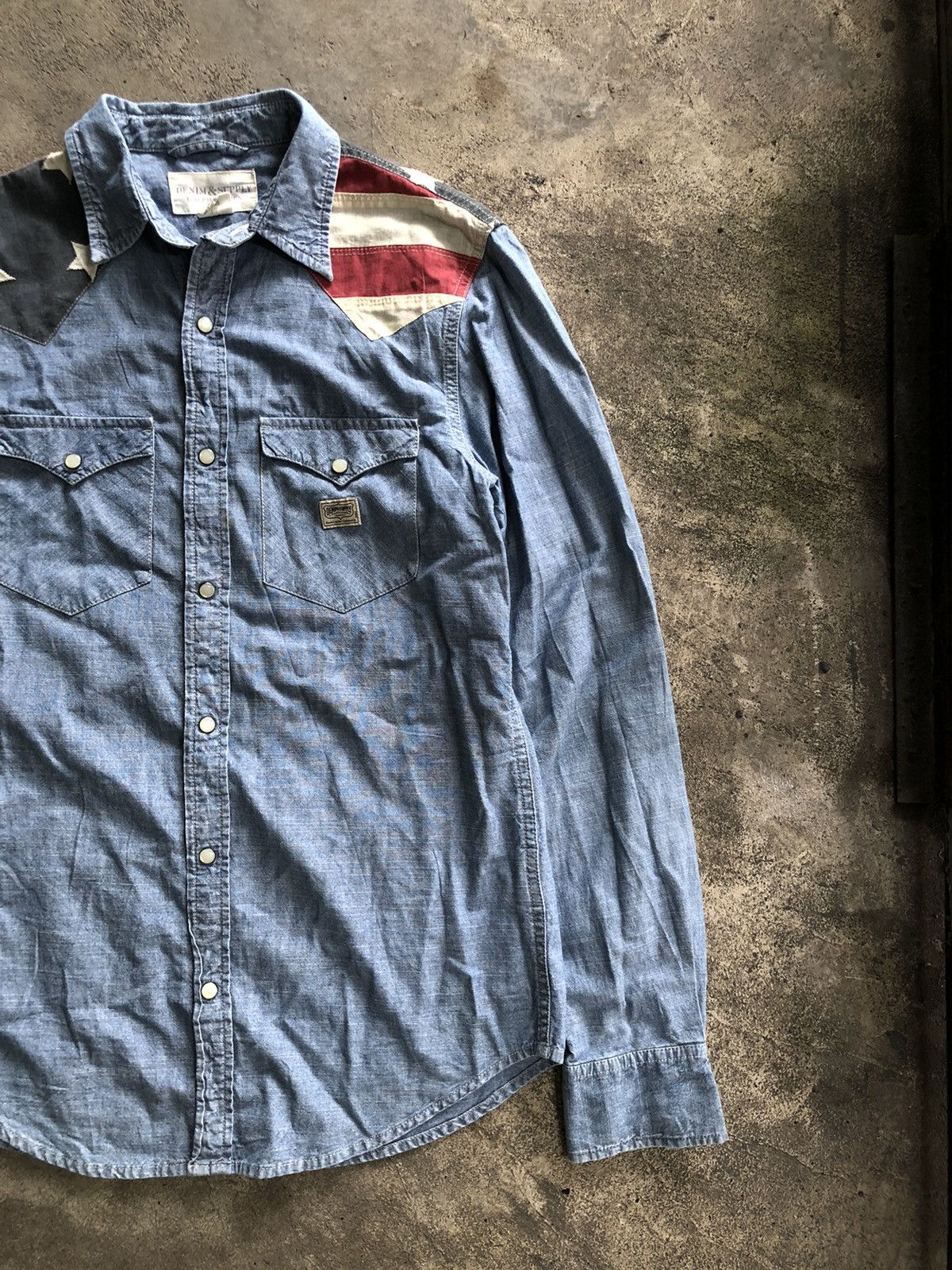 Denim & Supply Ralph Lauren DENIM & SUPPLY RALPH LAUREN AMERICAN FLAG BUTTON SHIRT Size US S / EU 44-46 / 1 - 3 Thumbnail