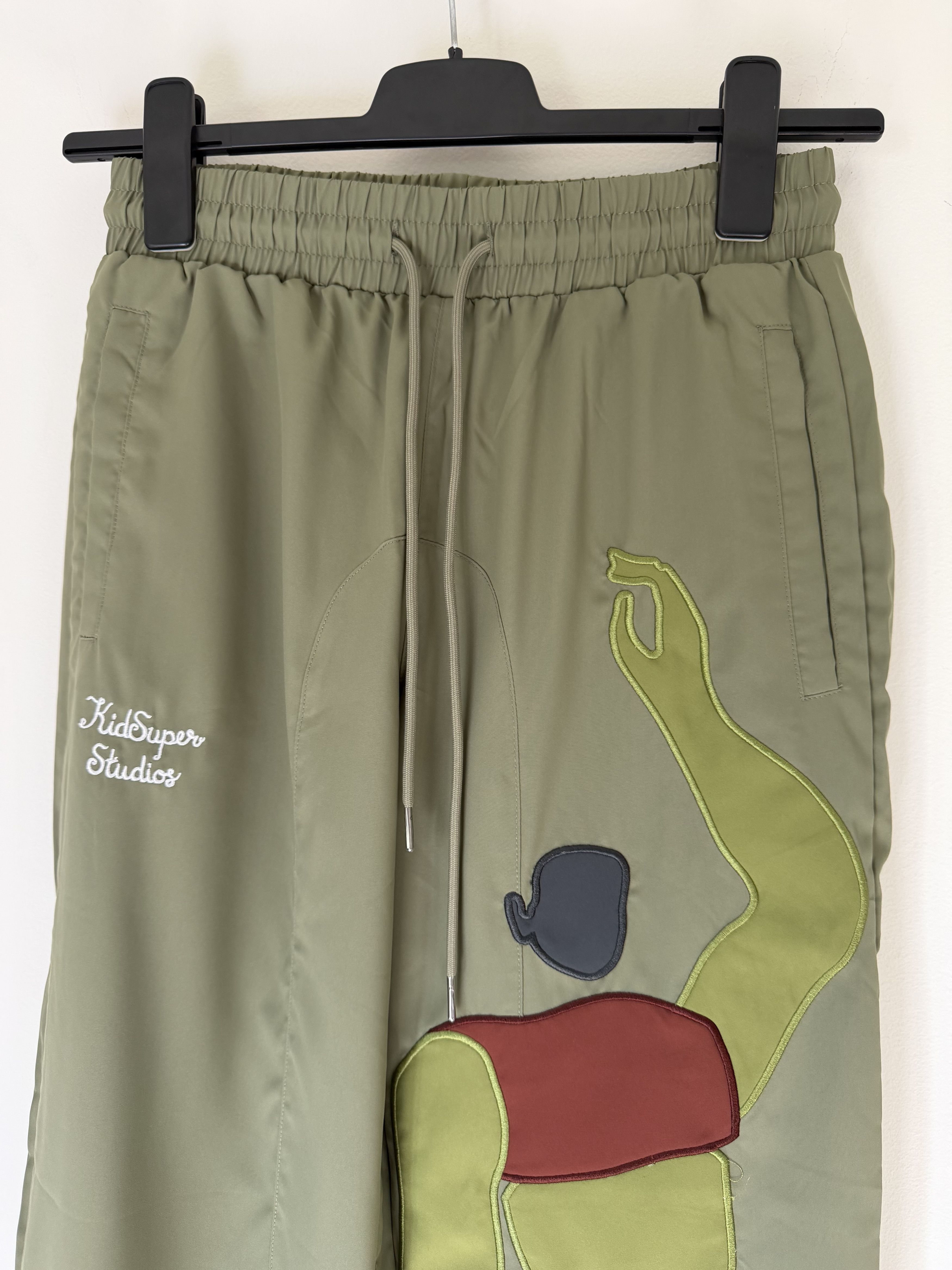 KidSuper KidSuper Studios Falling Guy Track Pants in Green Size US 30 / EU 46 - 2 Thumbnail