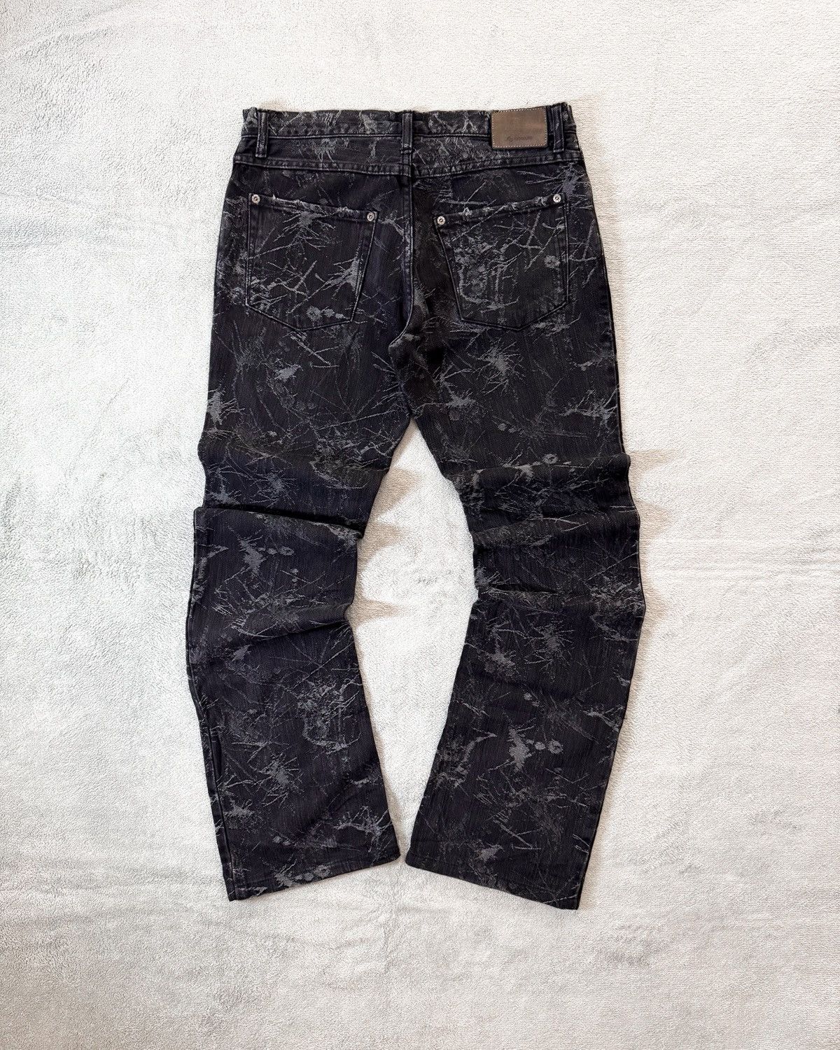 Other Printed Flared Denim Jeans Size US 30 / EU 46 - 2 Thumbnail