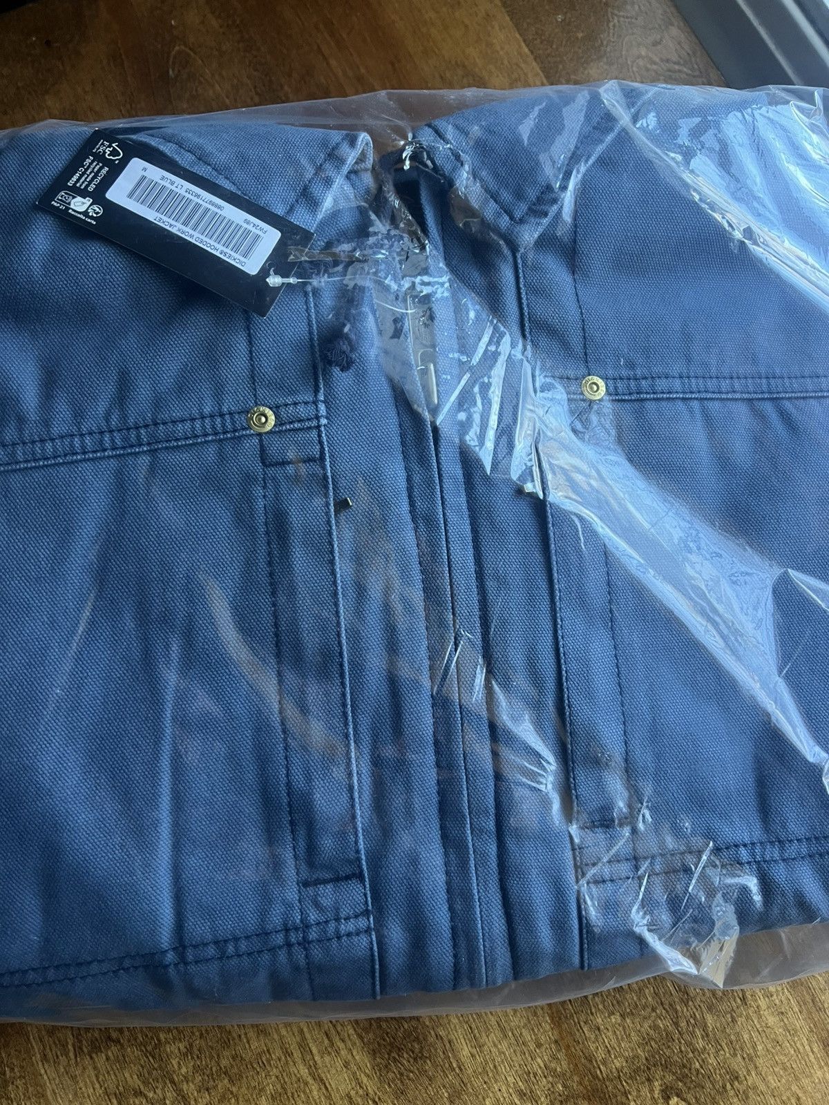 Dickies × Supreme Supreme Dickies Light Blue Hooded Work Jacket Size US M / EU 48-50 / 2 - 5 Thumbnail