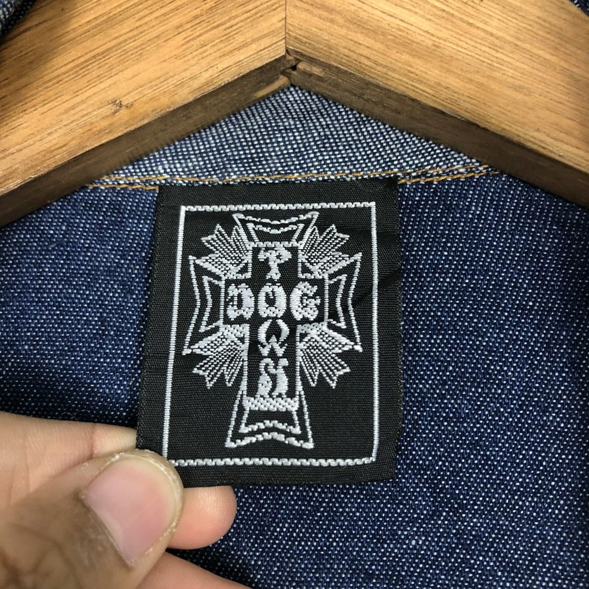 Dogtown 🔥VINTAGE DENIM ZIPPER JACKET DOGTOWN BACKHIT BIG LOGO DESIG Size US M / EU 48-50 / 2 - 22 Thumbnail