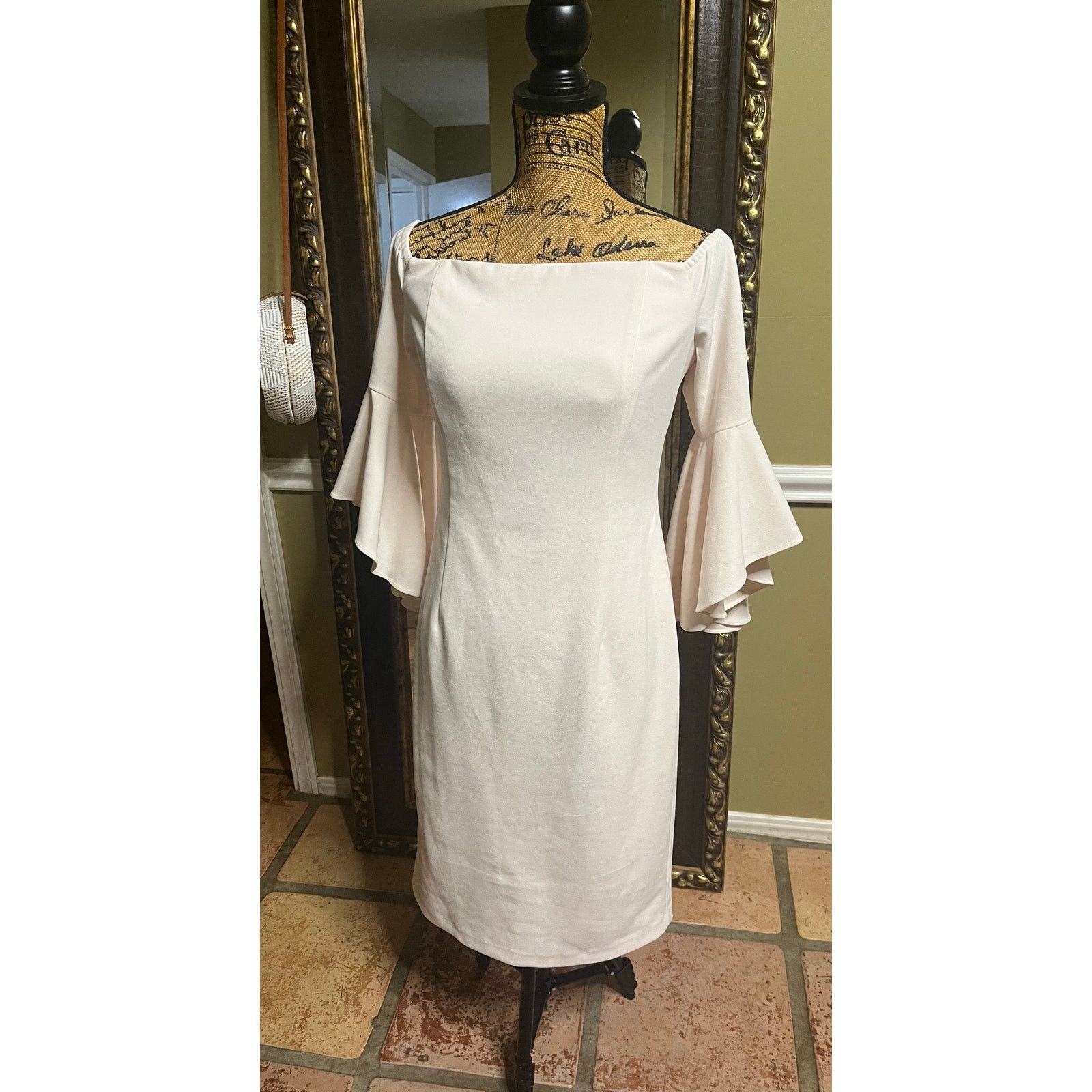 Calvin Klein Calvin Klein Blush Pink Dress Size L / US 10 / IT 46 - 1 Thumbnail