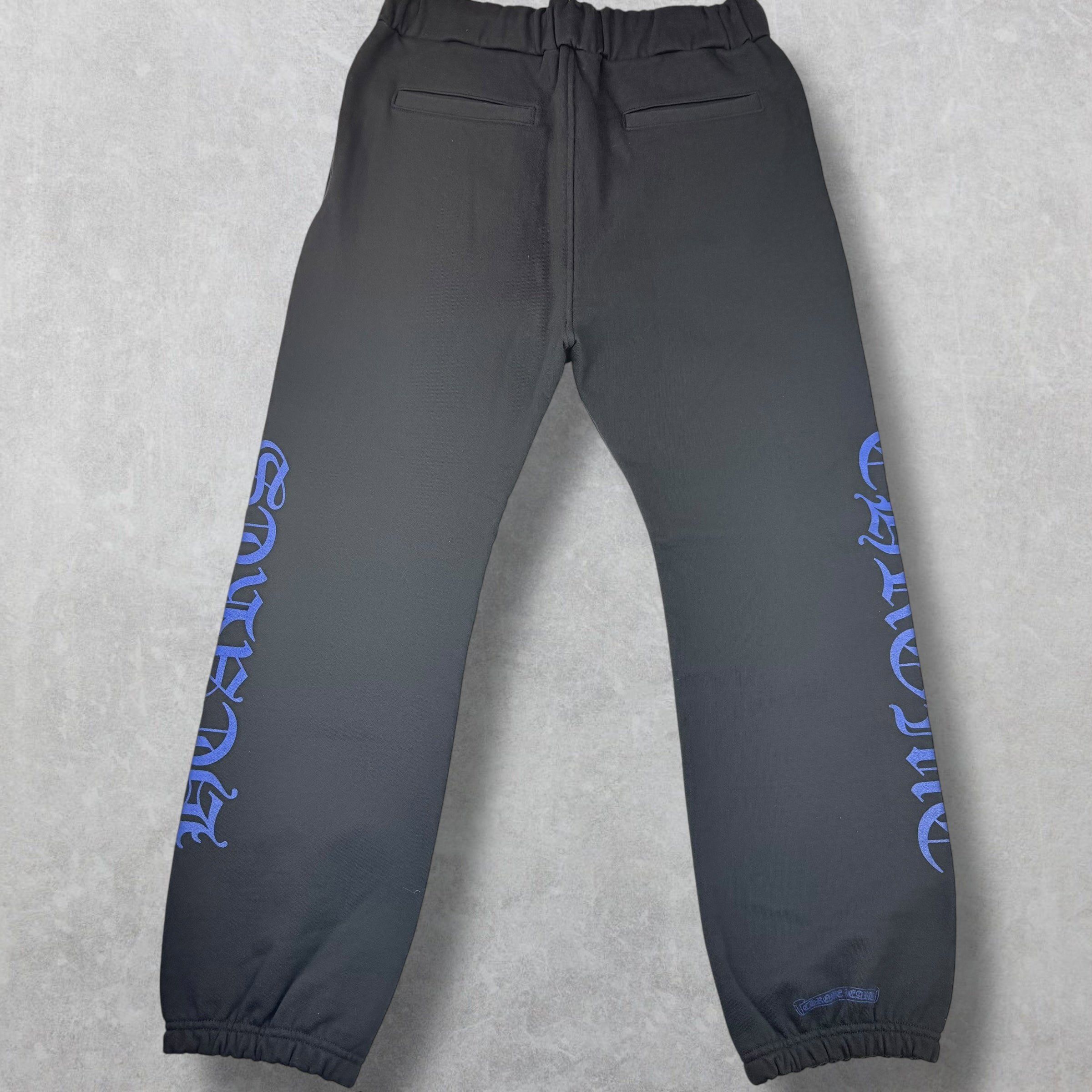 Chrome Hearts Chrome Hearts Blue Horseshoe Logo Sweatpants XL Size US 36 / EU 52 - 3 Thumbnail