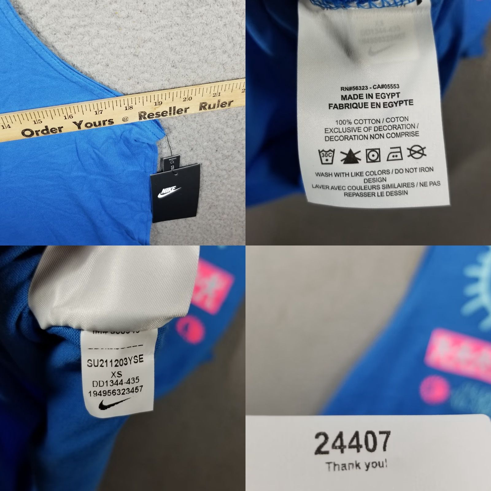 Nike Nike Sportswear Festival Tank Top Shirt Men XS Blue Size US XS / EU 42 / 0 - 8 Thumbnail