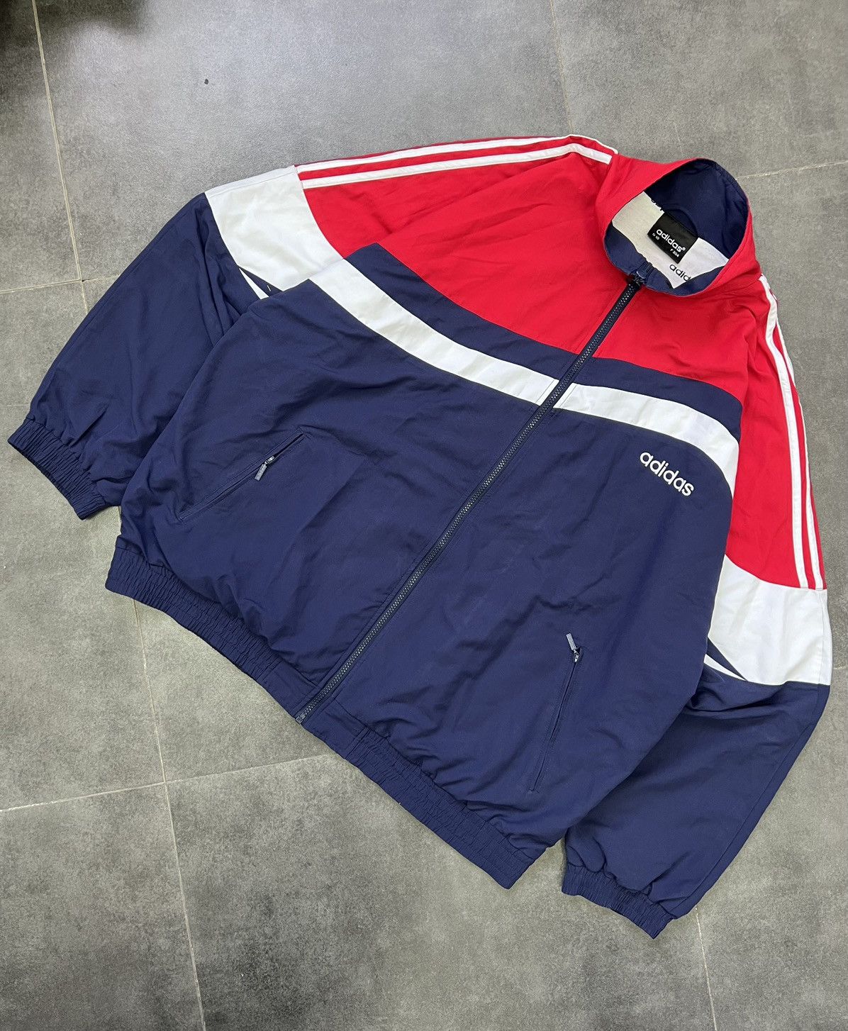 Adidas × Vintage Vintage Balenciaga style Adidas Track Jacket Very Rare Retro Size US XL / EU 56 / 4 - 3 Thumbnail