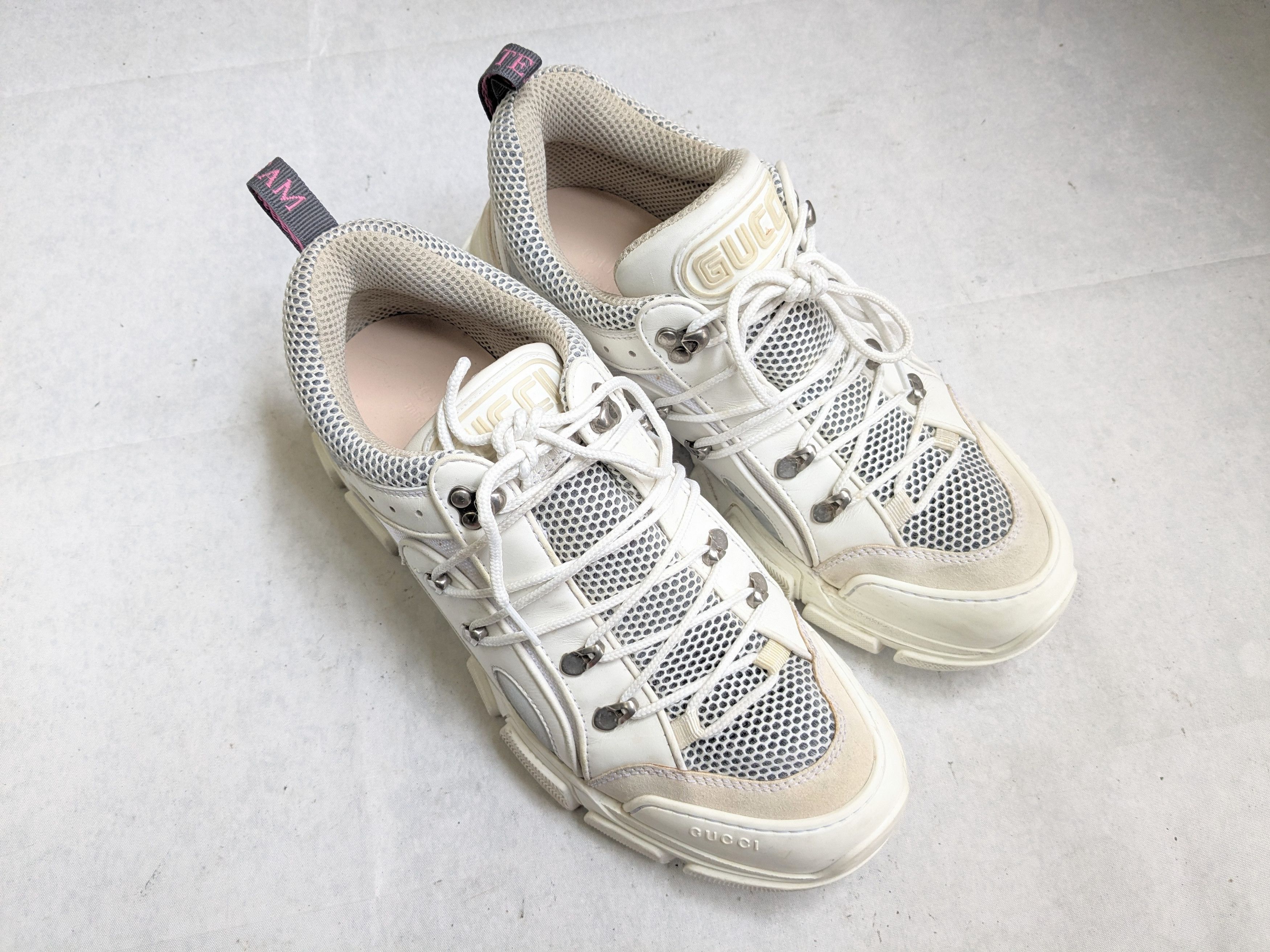 Gucci Gucci Flashtrek Sneakers White 11 Low Tops Size US 11 / EU 44 - 4 Thumbnail