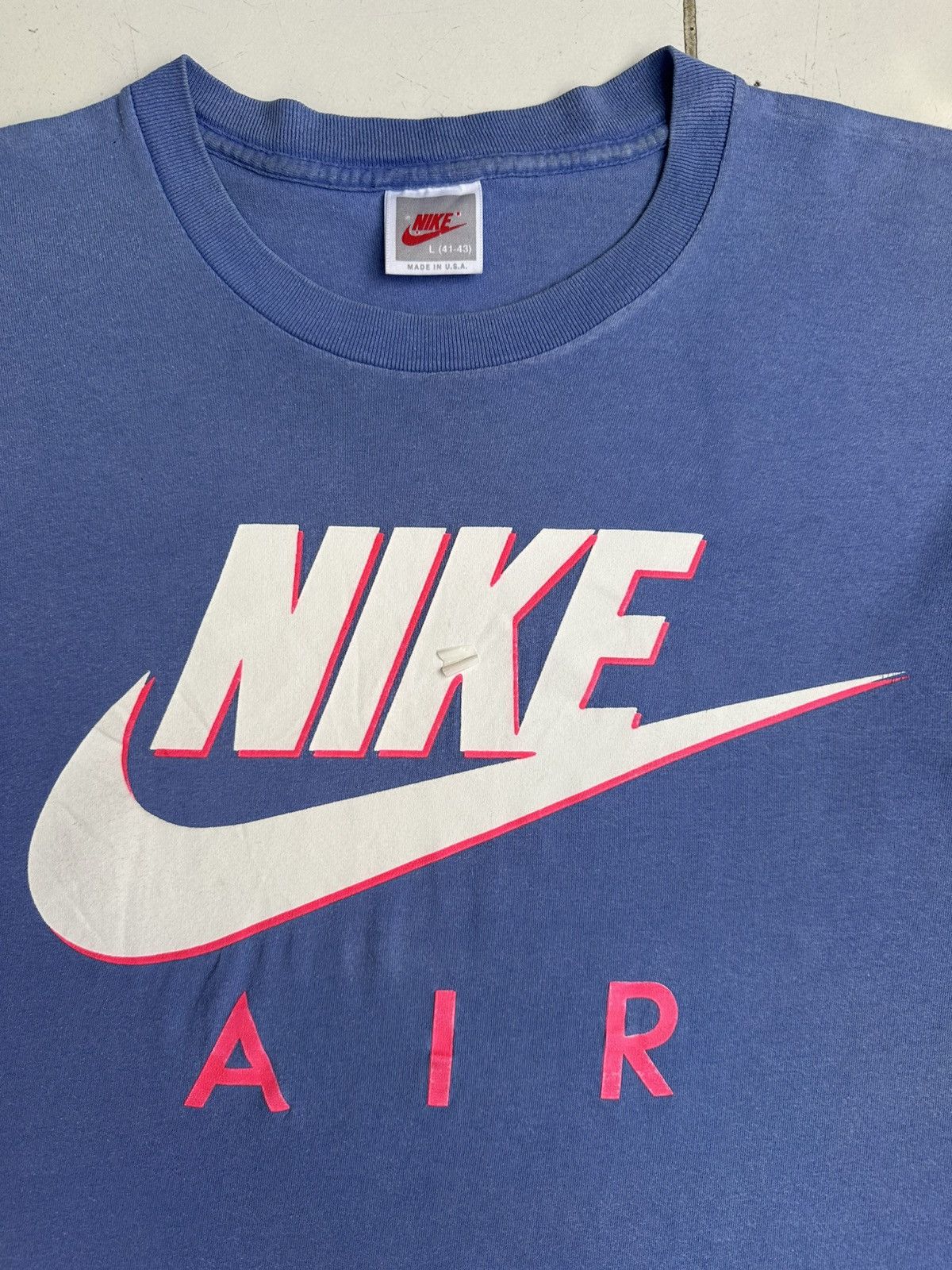 Nike Vintage 80s Nike Air T shirt Made in USA Size US L / EU 52-54 / 3 - 2 Thumbnail