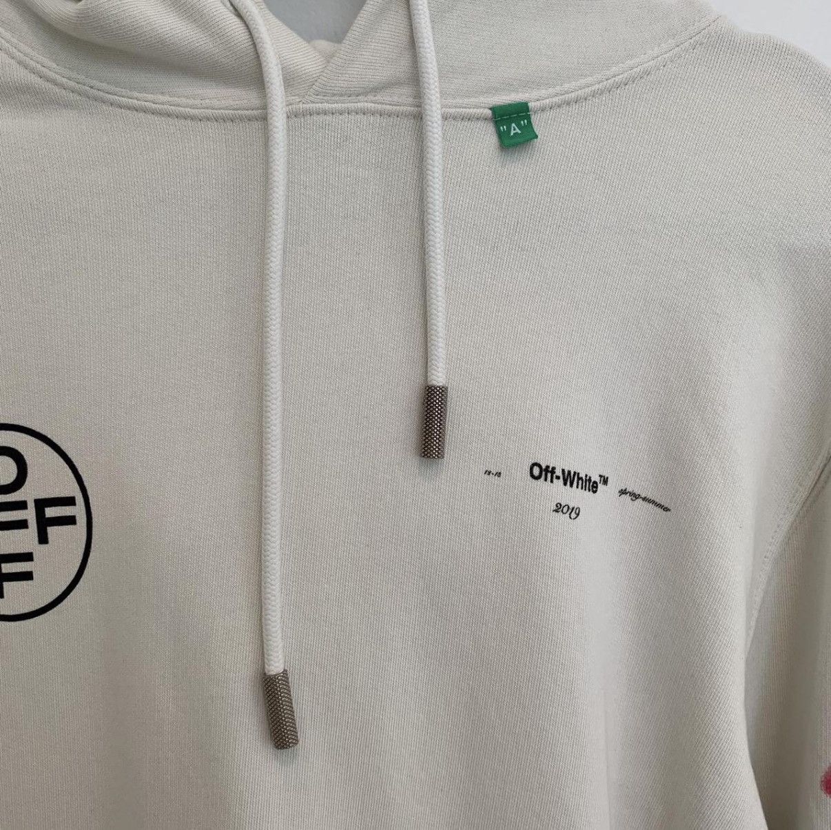 Off-White Off-White Diag Stencil Impressionism 2019 Hoodie White/Pink Size US S / EU 44-46 / 1 - 3 Thumbnail