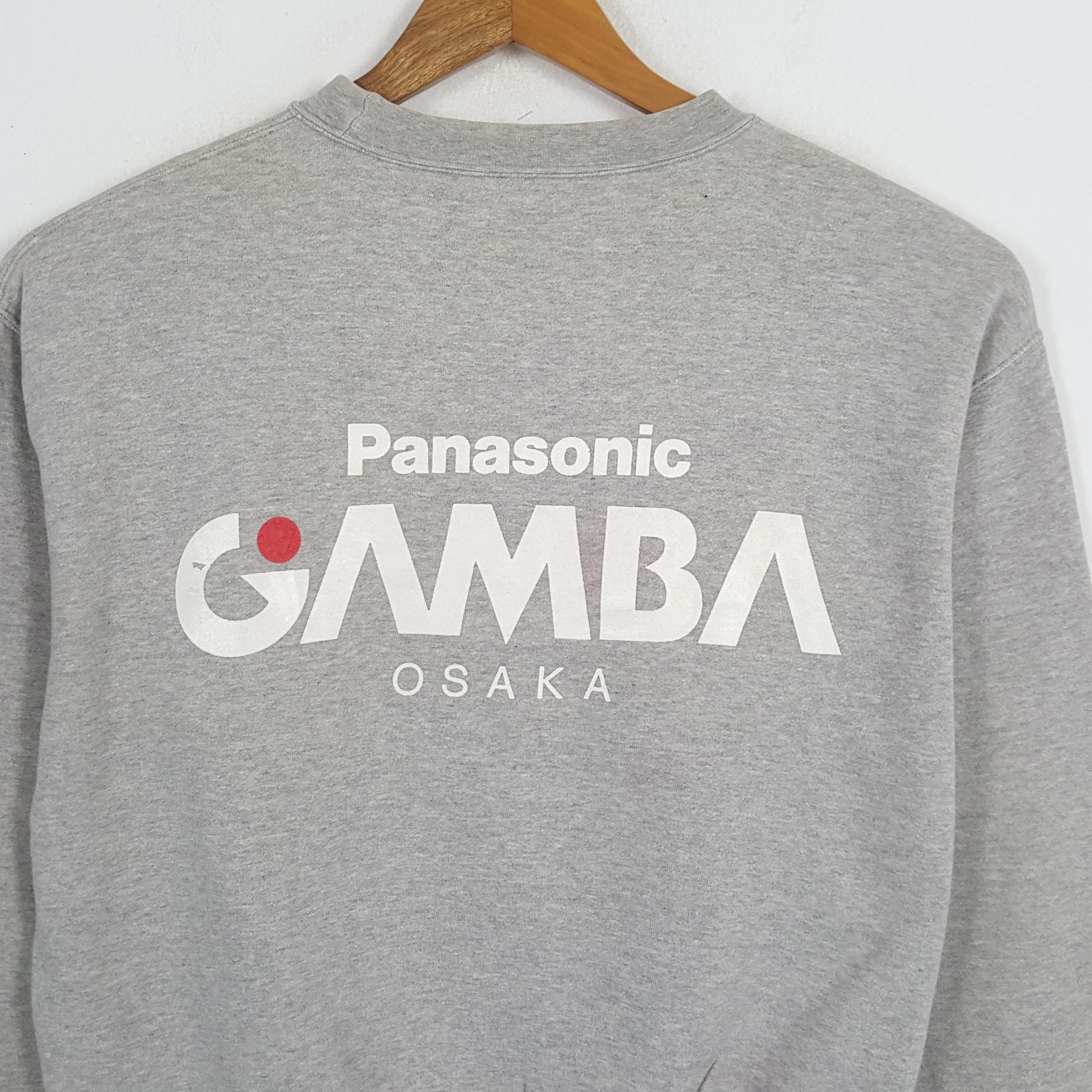 Japanese Brand × Vintage Vintage PANASONIC GAMBA OSAKA Japan Football Club Sweatshirt Size US L / EU 52-54 / 3 - 4 Thumbnail