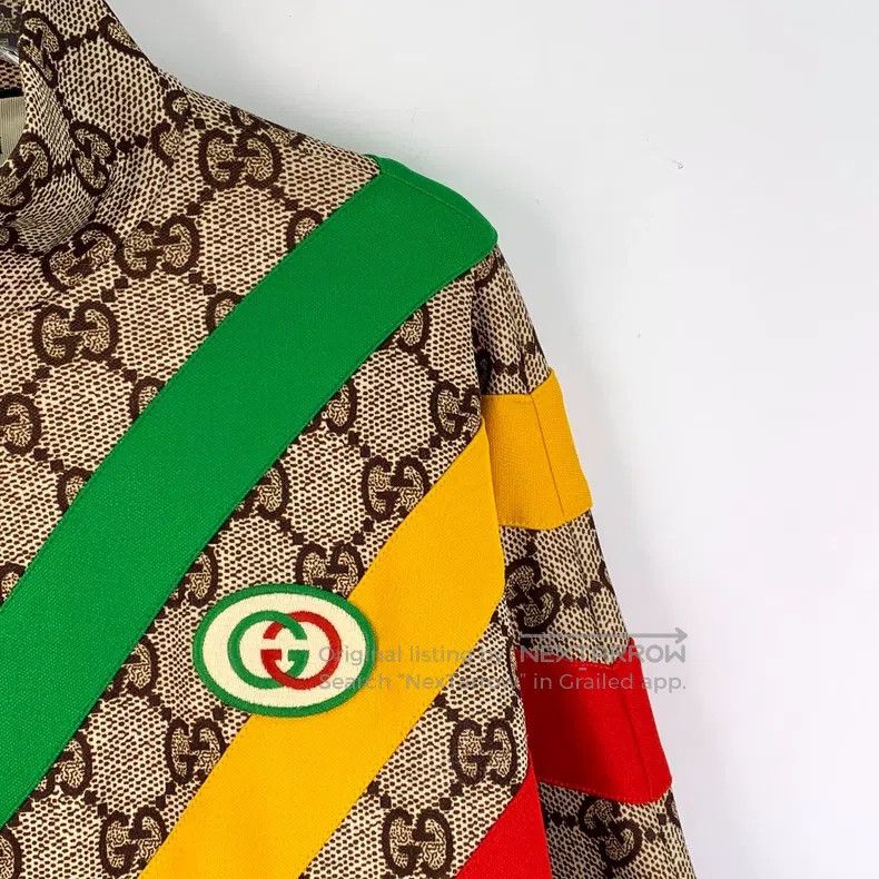Gucci Gucci Colour block striped logo jacquard stitching stand-u Size XS / US 0-2 / IT 36-38 - 3 Thumbnail