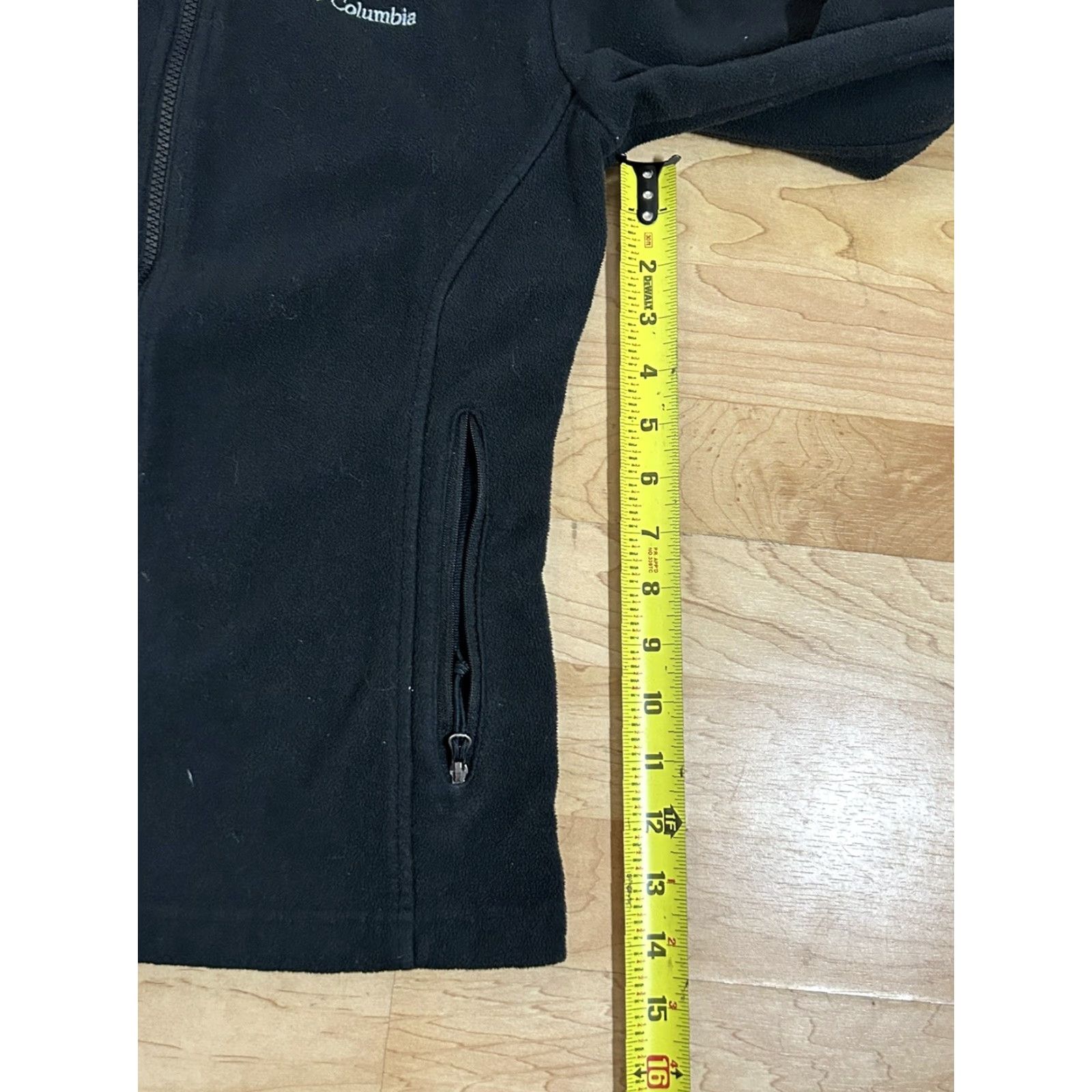 Vintage Columbia Jacket Women Black Fleece Full Zip Sz Small Size S / US 4 / IT 40 - 4 Thumbnail