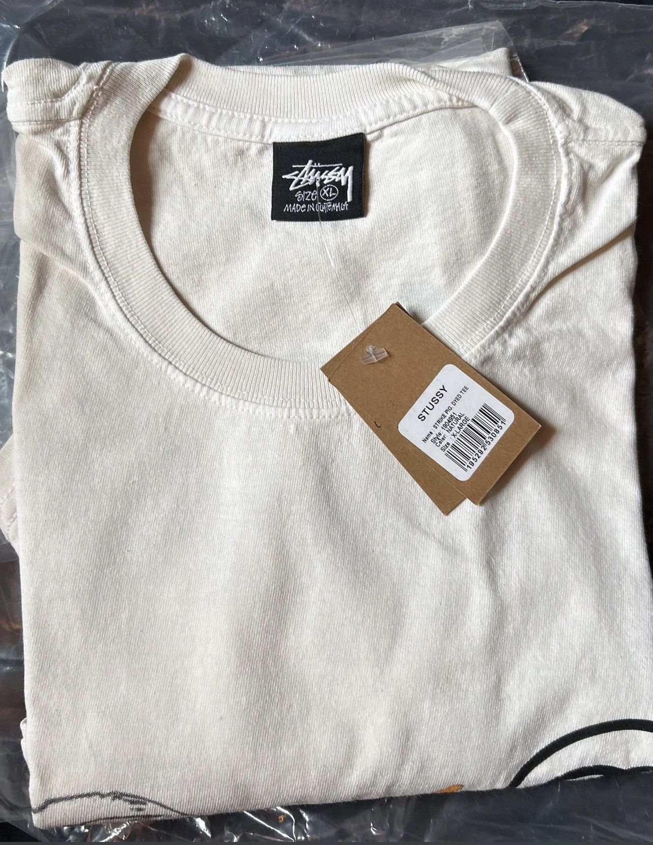 Stussy Stussy Strike Pigment Dyed Tee - Natural Size US XL / EU 56 / 4 - 3 Thumbnail