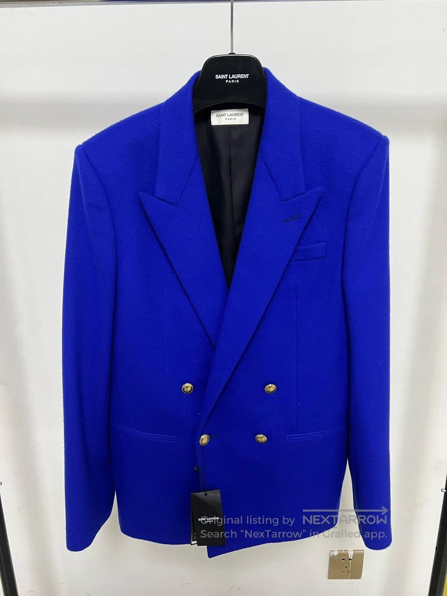 Saint Laurent Paris Saint Laurent 21FW Klein Blue Blazer. Size US L / EU 52-54 / 3 - 1 Thumbnail