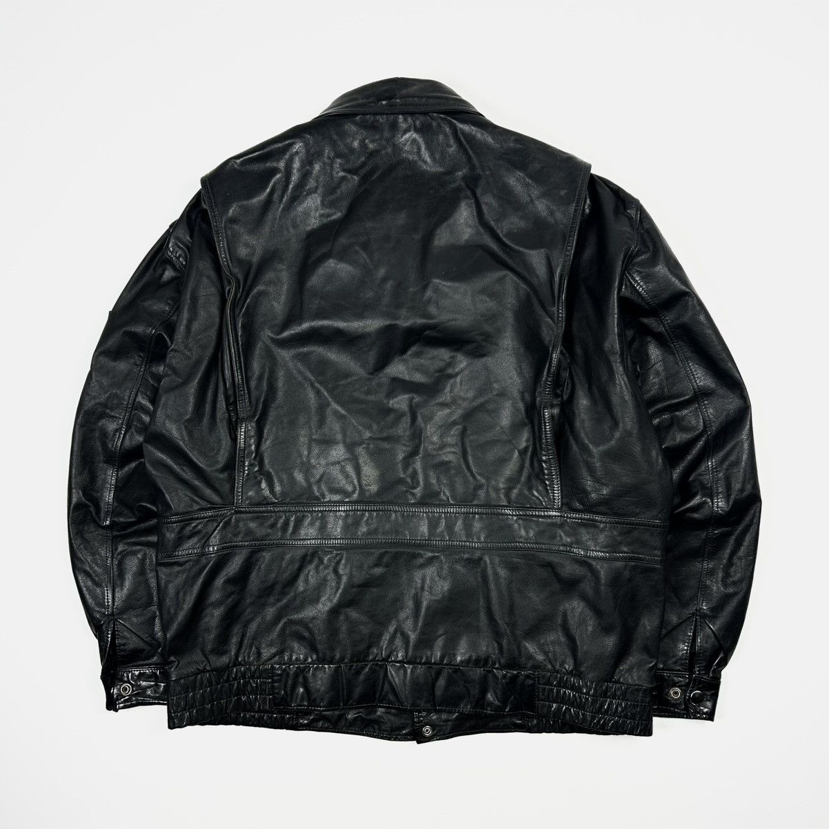 Avirex × Belstaff × Harley Davidson Vintage Leather Bomber Jacket Frey made in Korea Size US XL / EU 56 / 4 - 8 Thumbnail