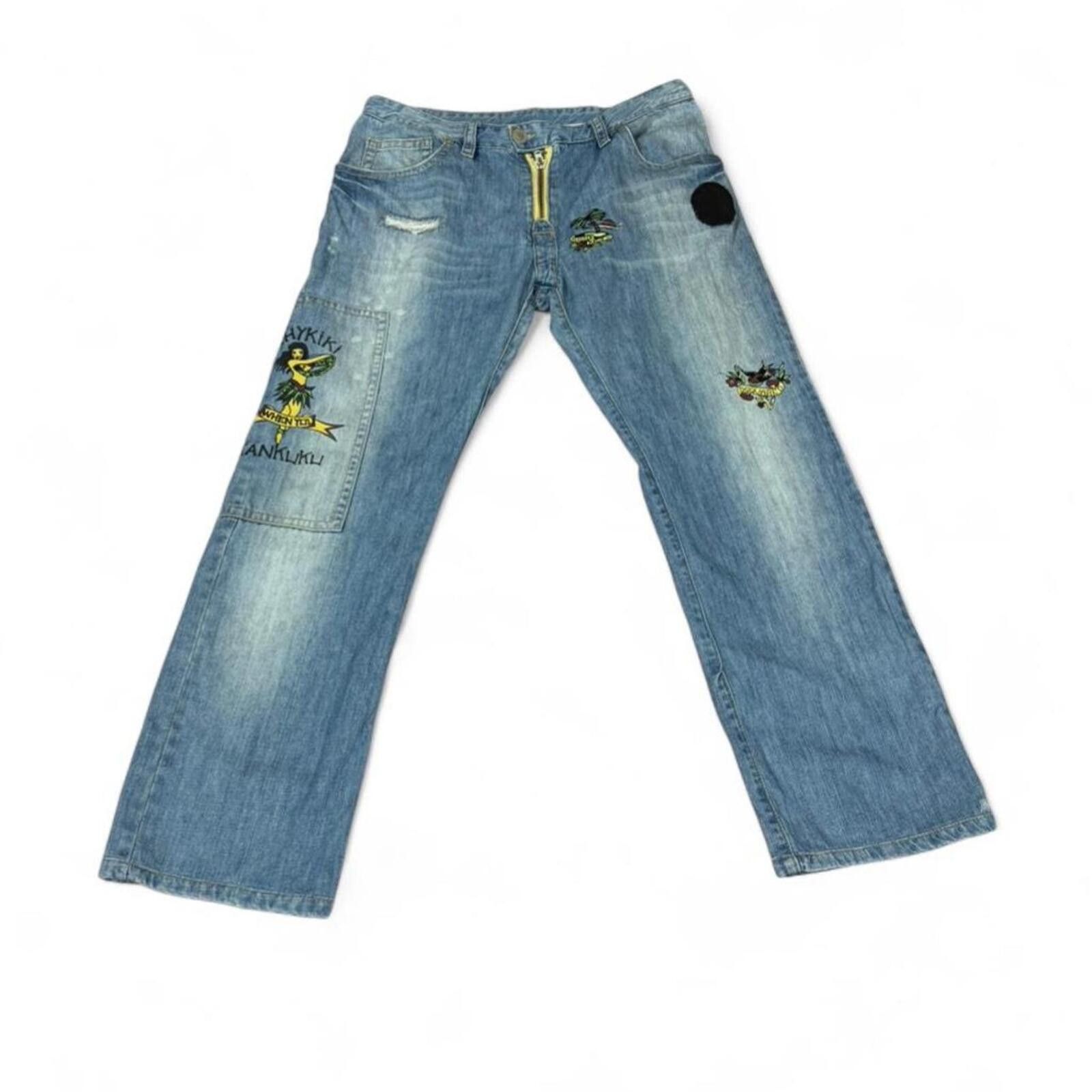 Dsquared2 Rare Dsquared2 aloha motherfu*ker hawaii denim jeans Size US 36 / EU 52 - 2 Thumbnail