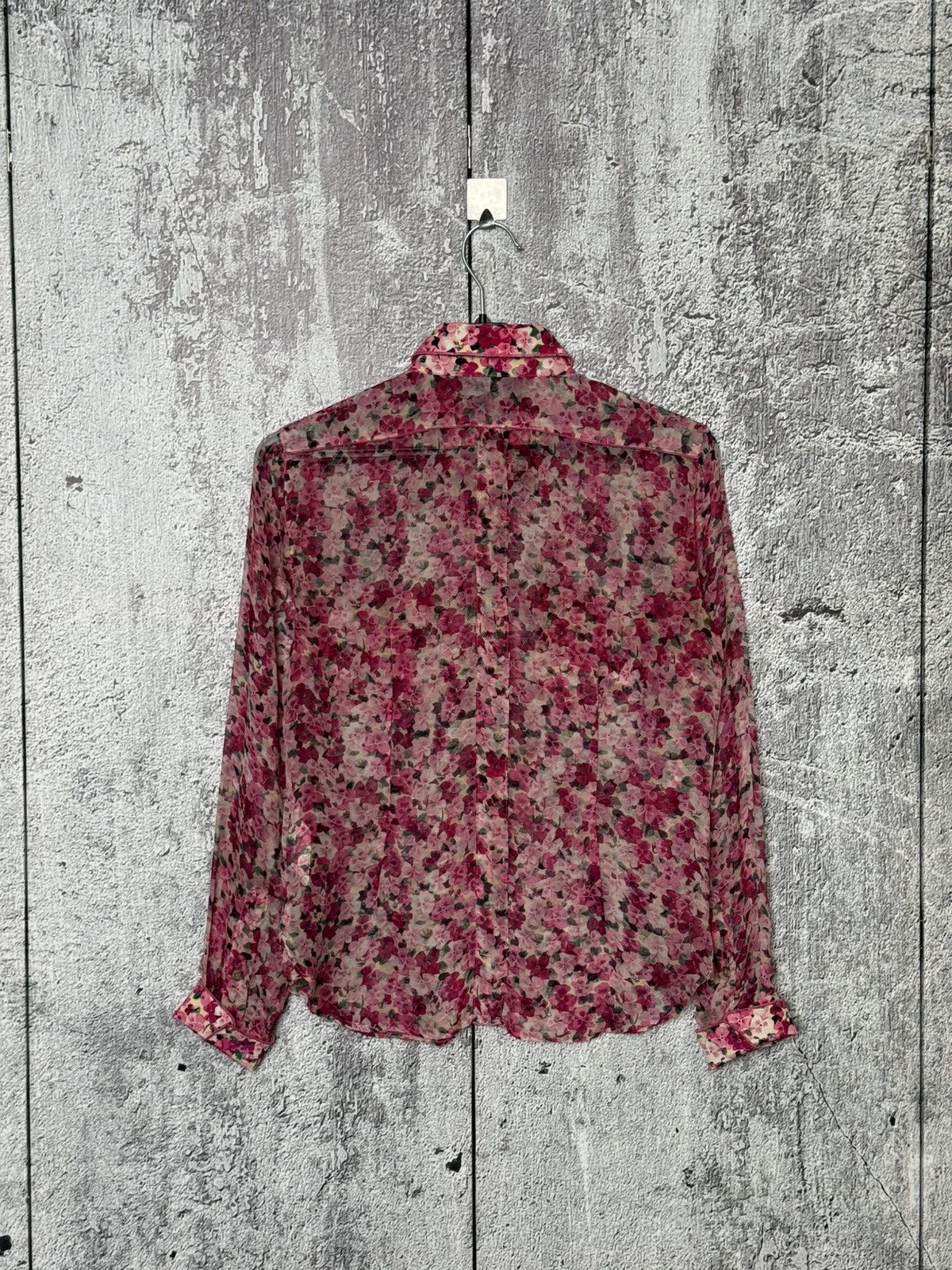 Dolce & Gabbana Dolce & Gabbana Silk Shirt D&G Floral Sheer Button Up Blouse Size XS / US 0-2 / IT 36-38 - 10 Thumbnail