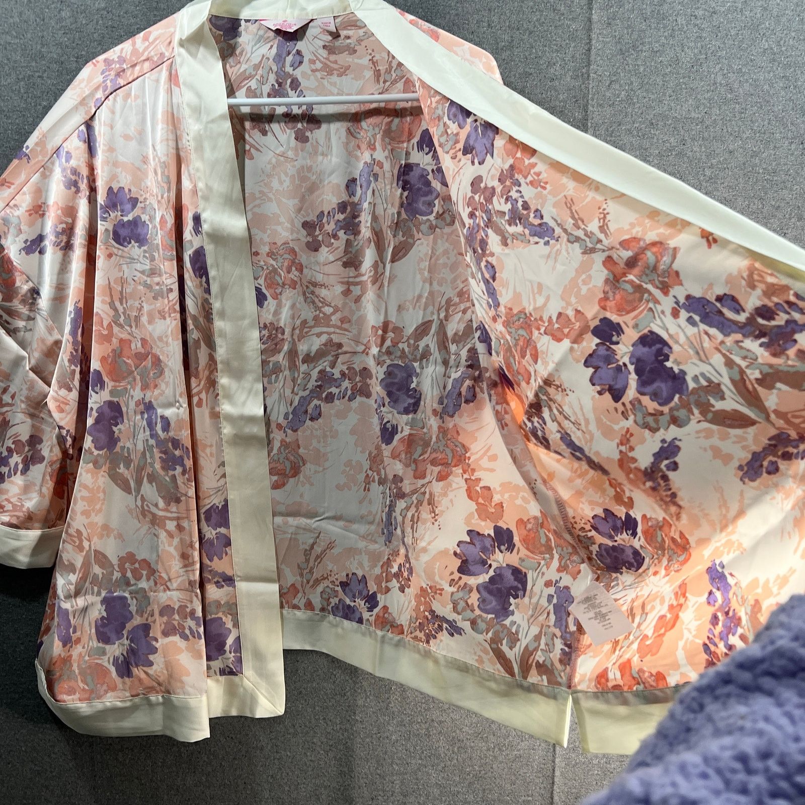 Other Breezies Open Front Short Sleeve Lounge Topper Size XL/1X Size XL / US 12-14 / IT 48-50 - 4 Thumbnail