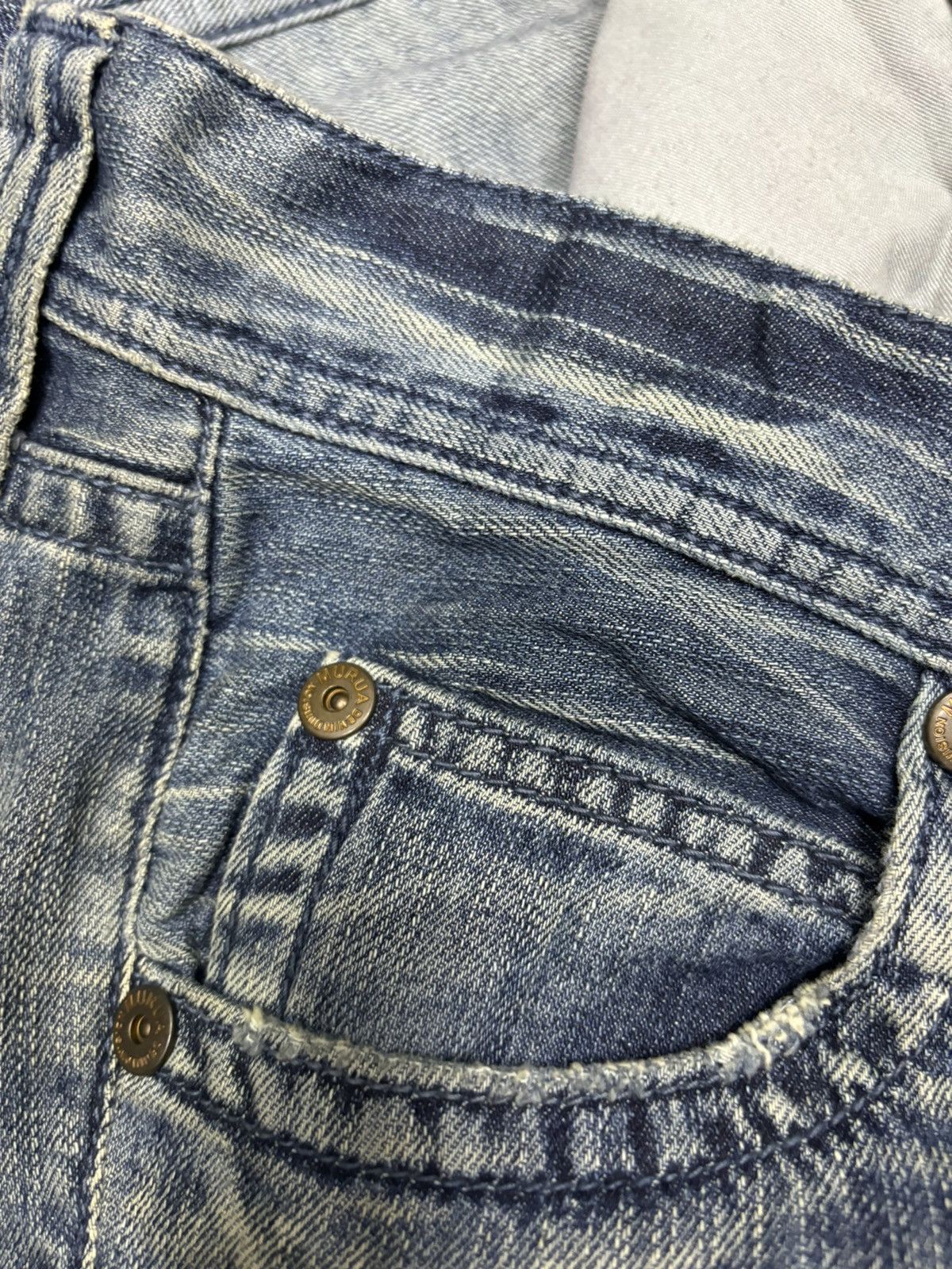 If Six Was Nine 🔥MURUA DISTRESSED DENIM HIGH RISE JEANS PUNK GOTHIC JEAN Size US 30 / EU 46 - 12 Thumbnail