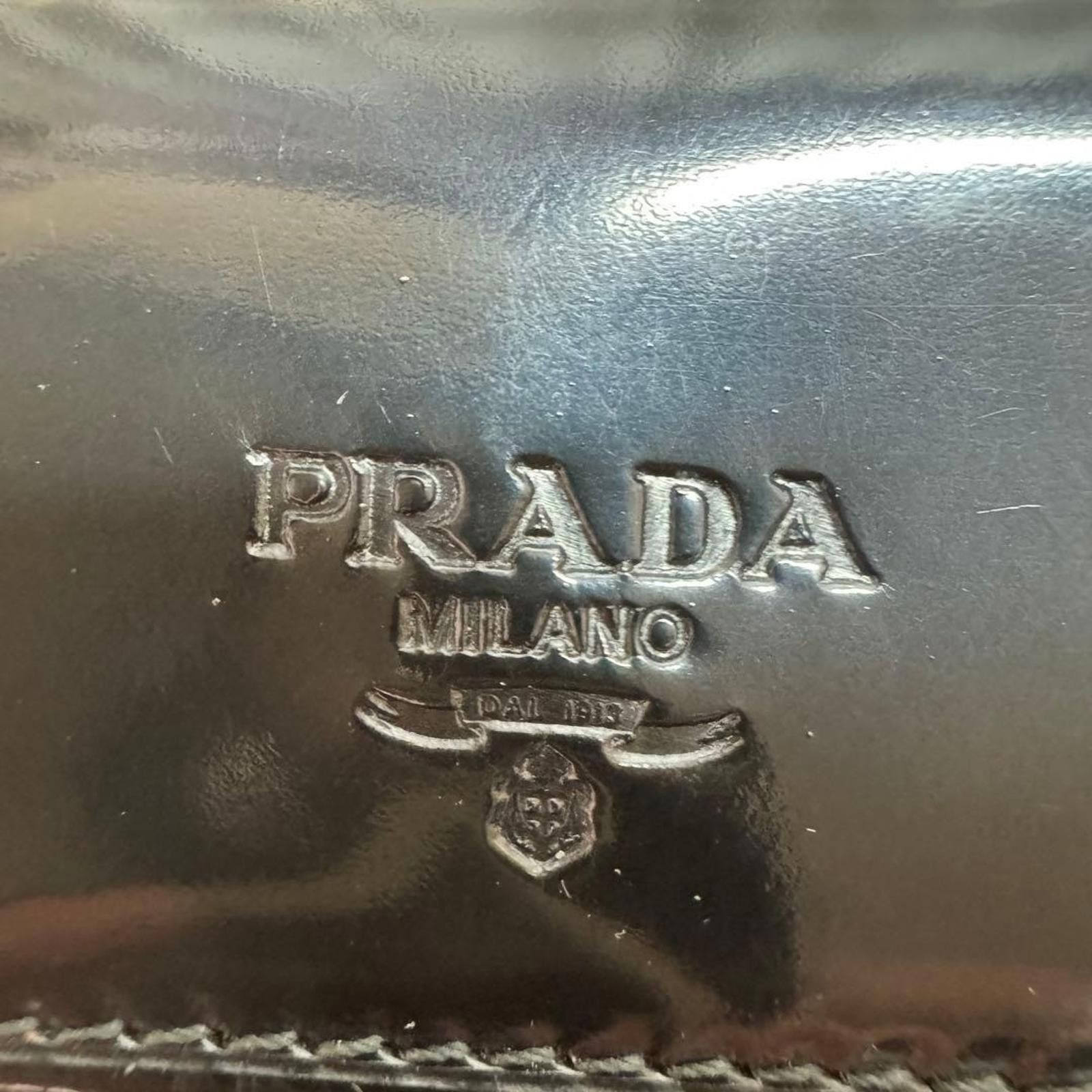 Prada Prada - Black Patent Leather Wallet Size ONE SIZE - 6 Thumbnail