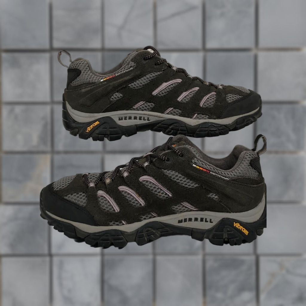 Merrell Merrell Womens Sneaker - All Out Continuum Leather Low Top 9.5 Gray Vibram Sole Hiking Shoes Size US 10 / IT 40 - 1 Thumbnail