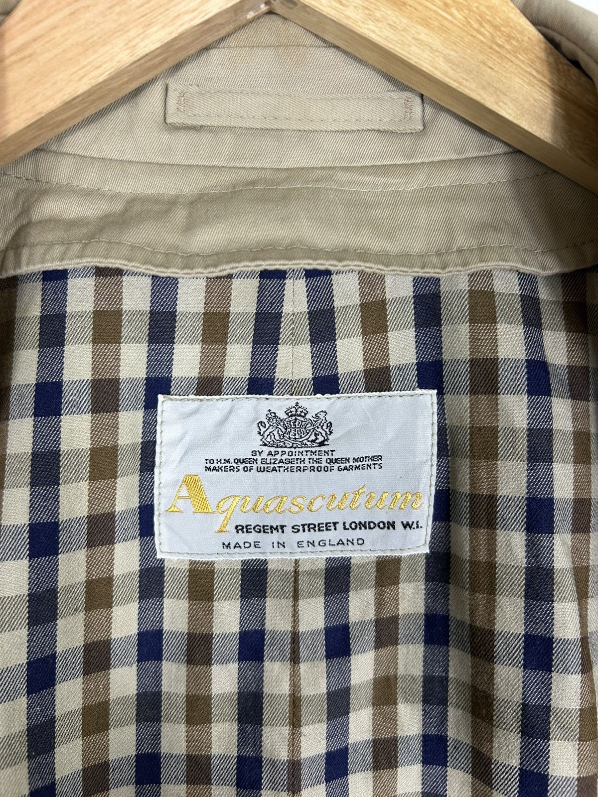 Aquascutum ⚡️Vintage Aquascutum Khakis Button Long Coat Jacket Size US M / EU 48-50 / 2 - 12 Thumbnail
