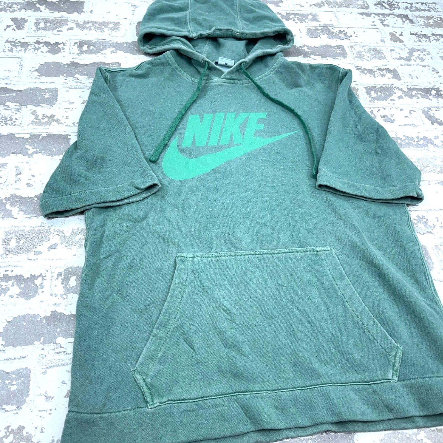 Nike Nike Hoodie Men Small Green Sweatshirt Short Sleeve Faded Gym Training Shirt Size US S / EU 44-46 / 1 - 3 Thumbnail