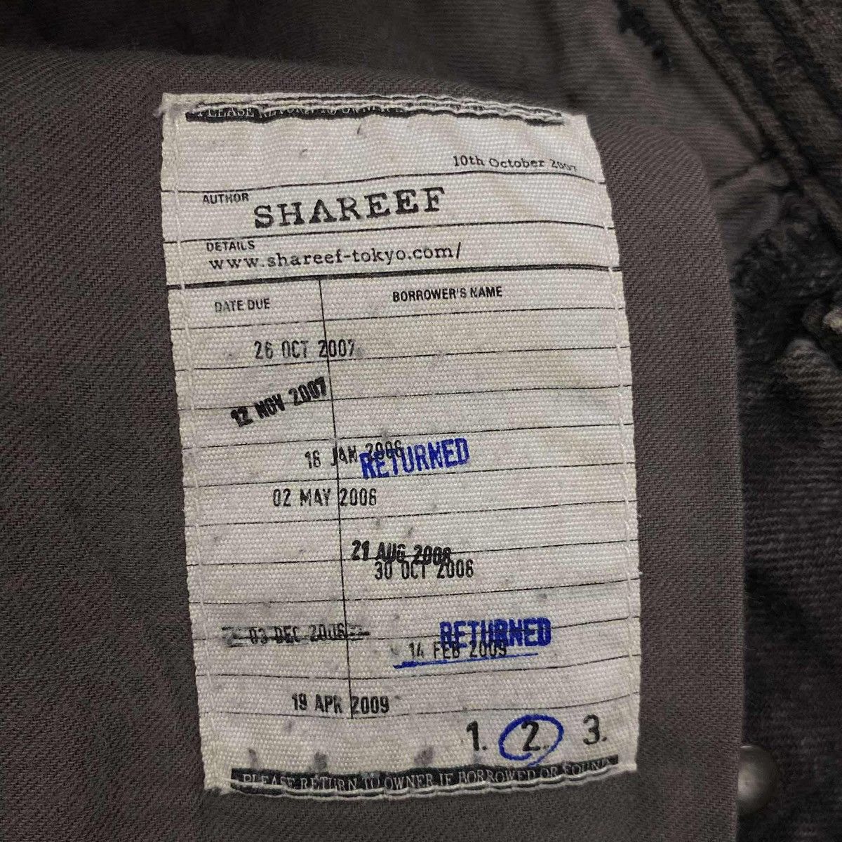 SHAREEF Japan Roman Numerals Sun Faded Jeans Size US 32 / EU 48 - 5 Thumbnail
