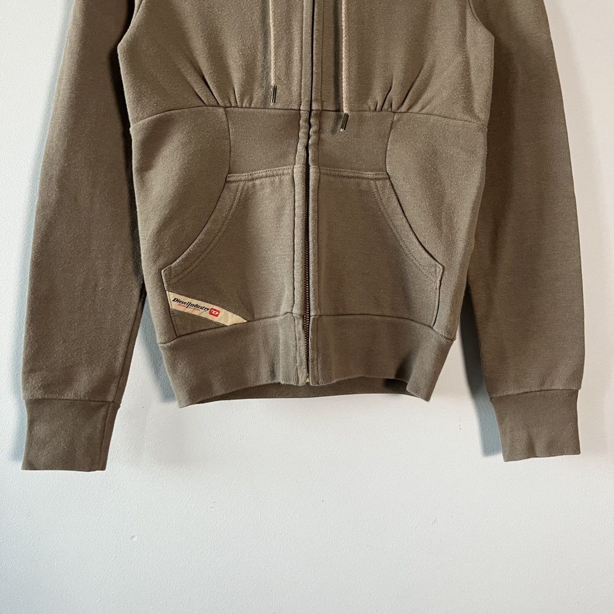 Diesel Y2K Diesel Vintage Jacket Brown Zip Hoodie Japan Style Size XS / US 0-2 / IT 36-38 - 5 Thumbnail