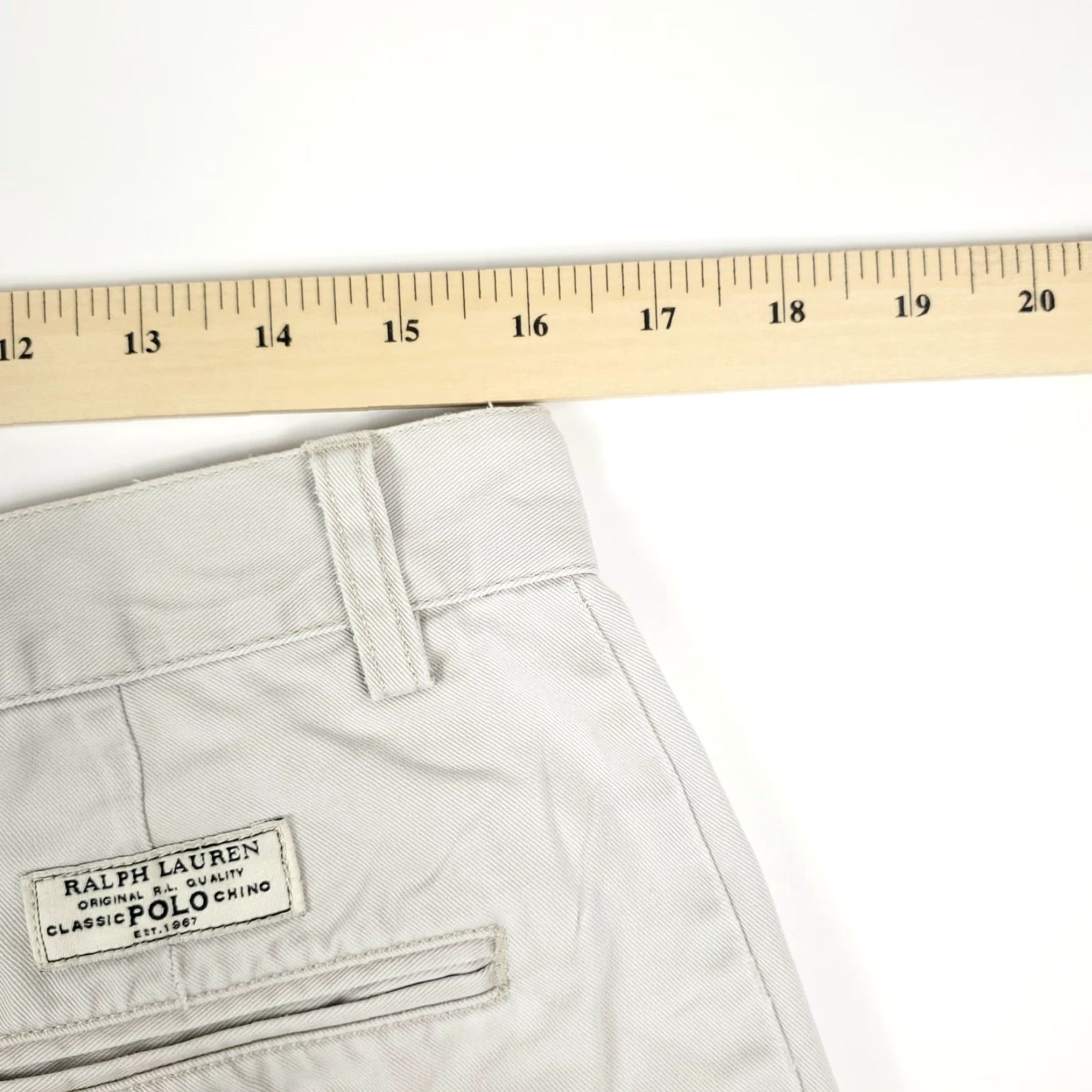 Polo Ralph Lauren VINTAGE Polo Ralph Lauren Chino Shorts Men Size 33 Casual Flat Front Beige Damaged Size US XS / EU 42 / 0 - 7 Thumbnail