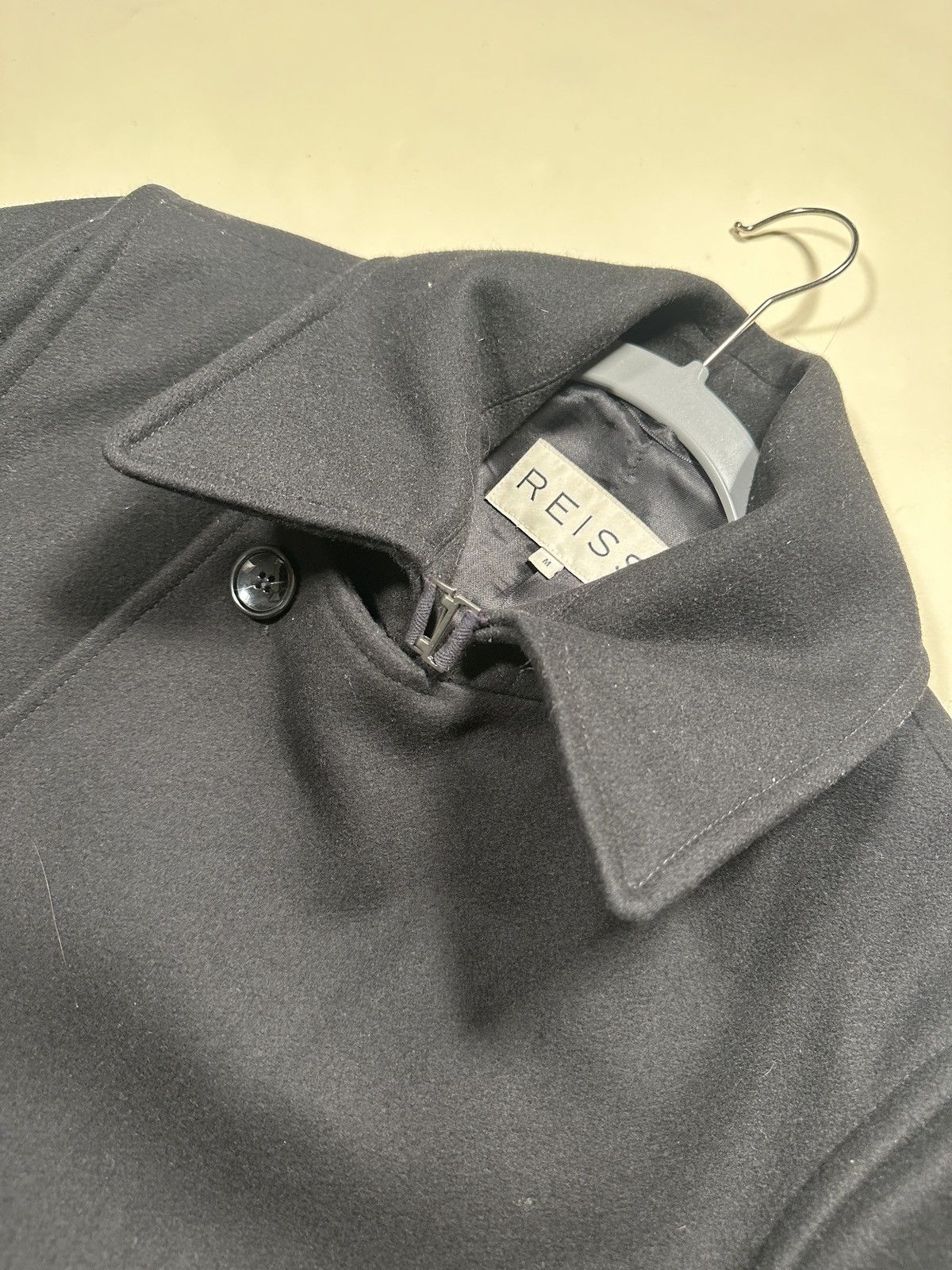 Reiss Black Peacoat Size US M / EU 48-50 / 2 - 7 Thumbnail