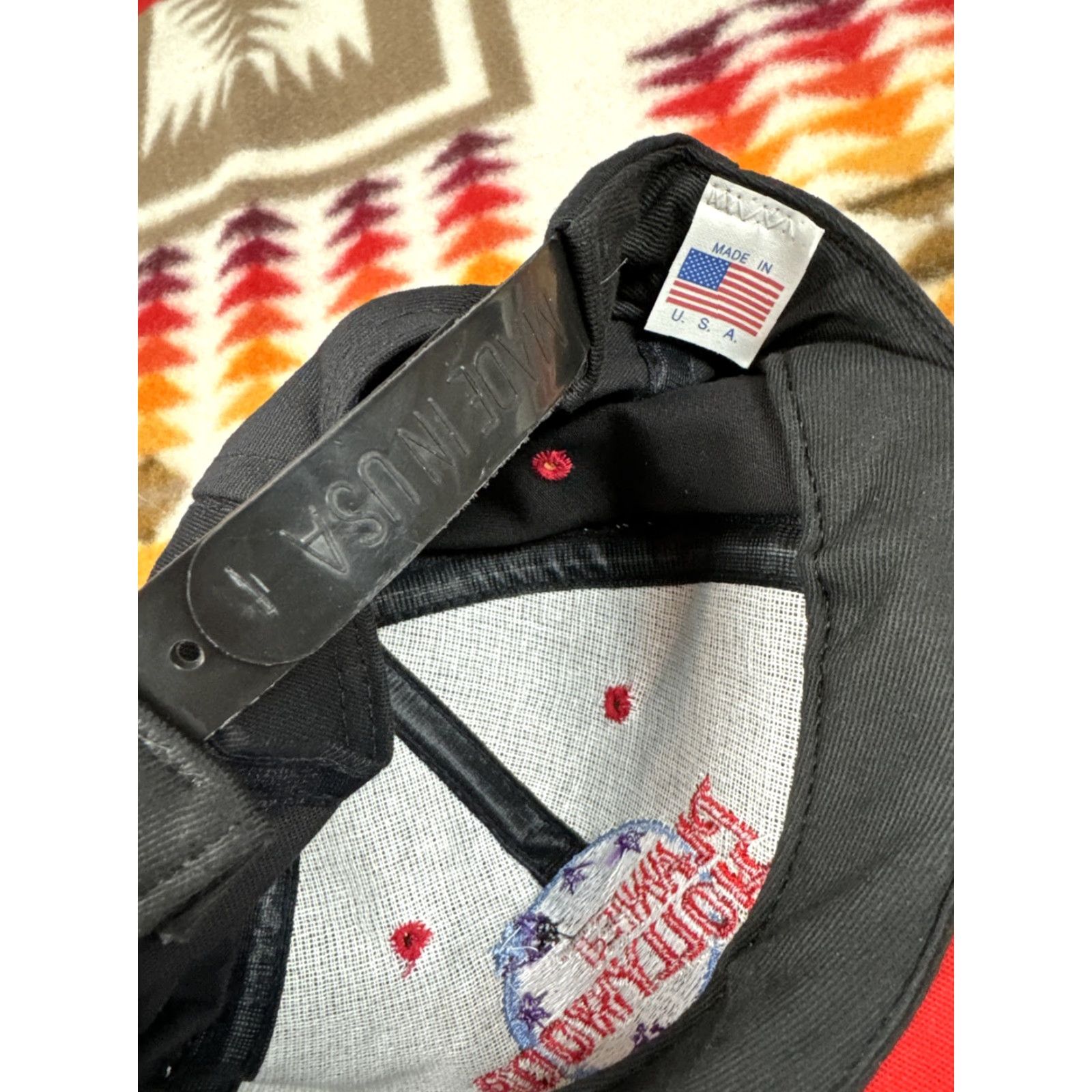 Planet Hollywood VINTAGE Planet Hollywood Snapback Hat Cap Black Red Bill USA Made In USA Men One Size Black Snapback Hat Cap Men Size ONE SIZE - 4 Thumbnail