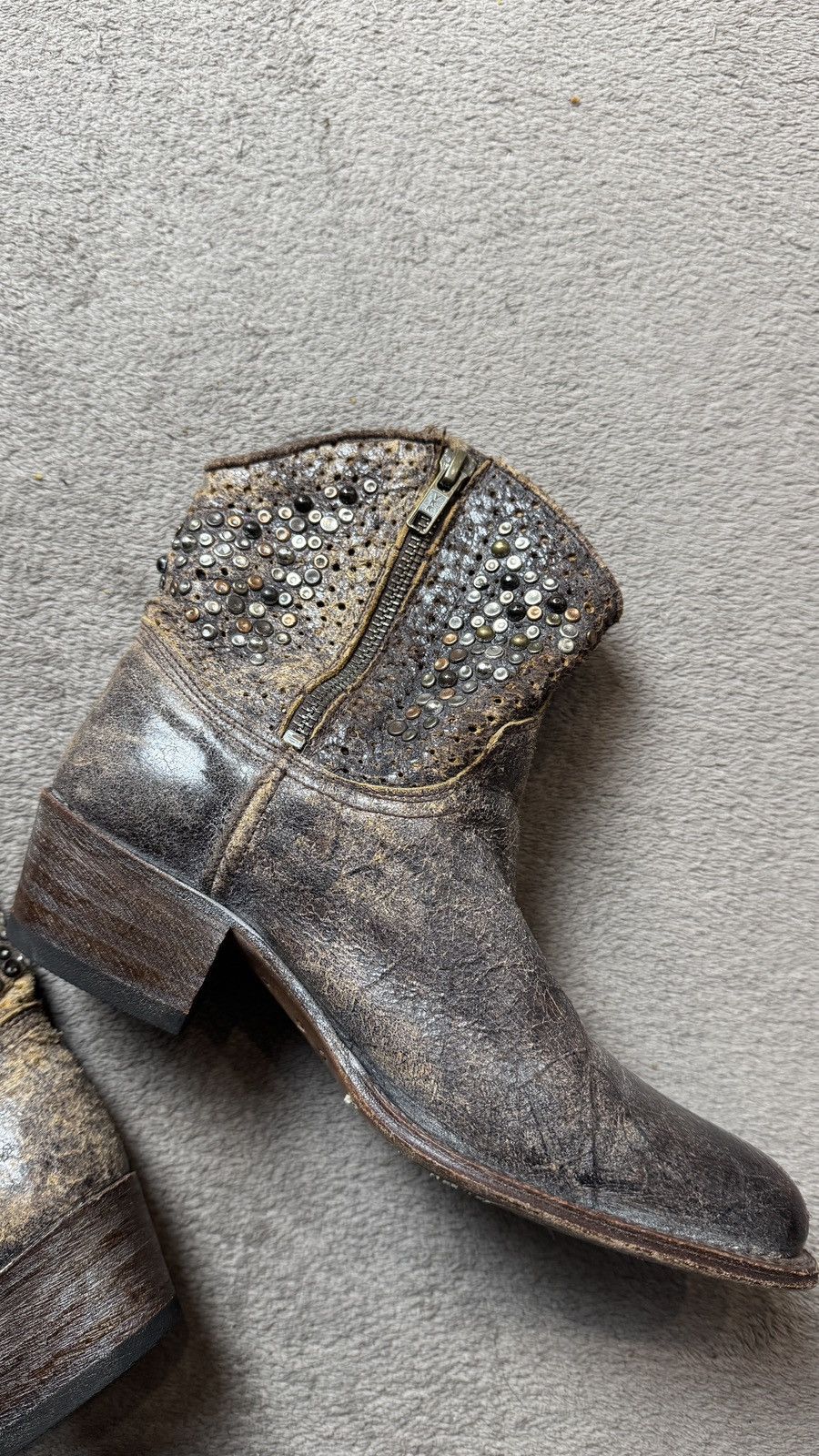 Sendra Vintage Sendra Western Cowboy Leather Boots y2k miu miu Size US 7 / IT 37 - 6 Thumbnail