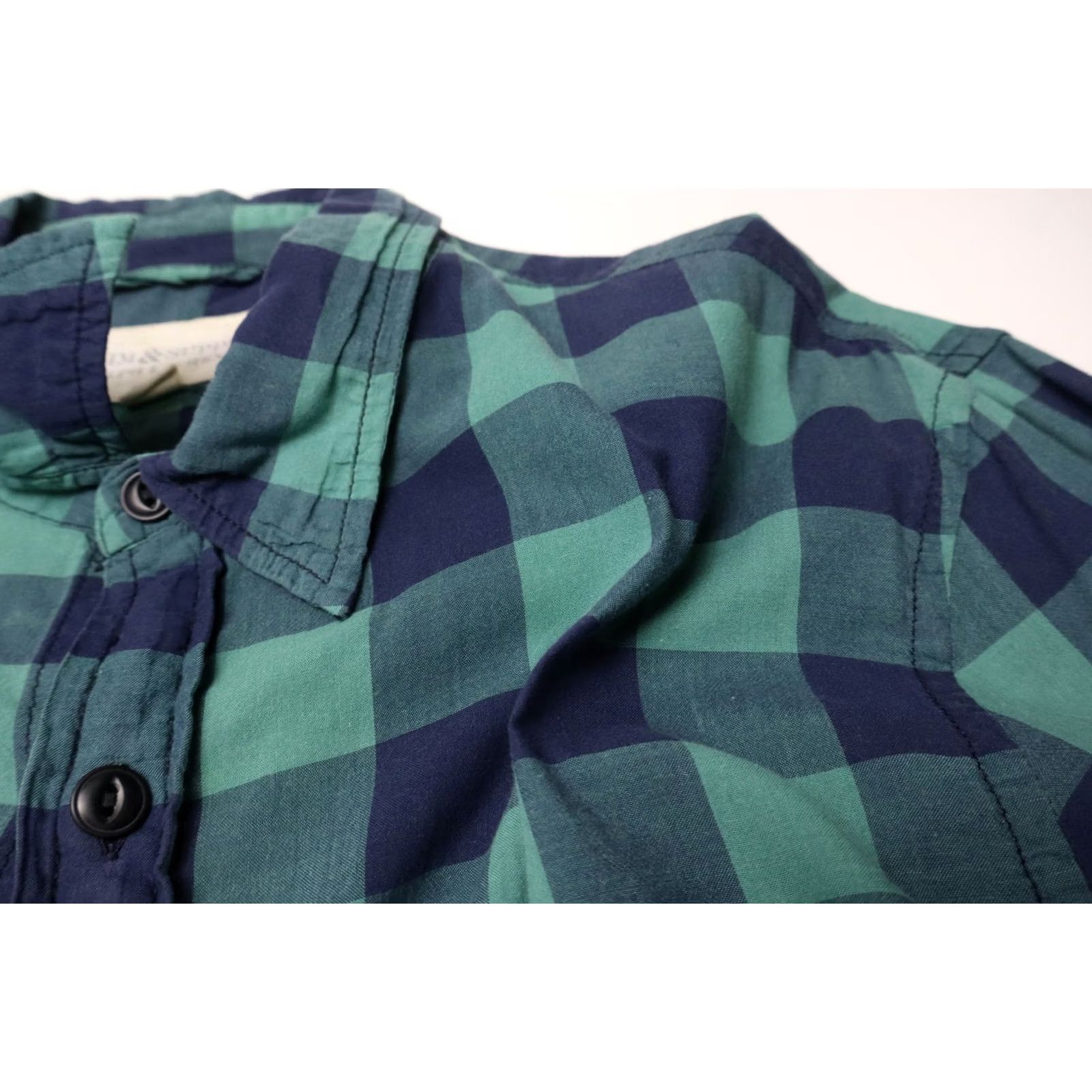 Vintage DENIM & SUPPLY RALPH LAUREN Shirt Men's LARGE Blue Check Patched Pockets Shirt Size US L / EU 52-54 / 3 - 5 Thumbnail