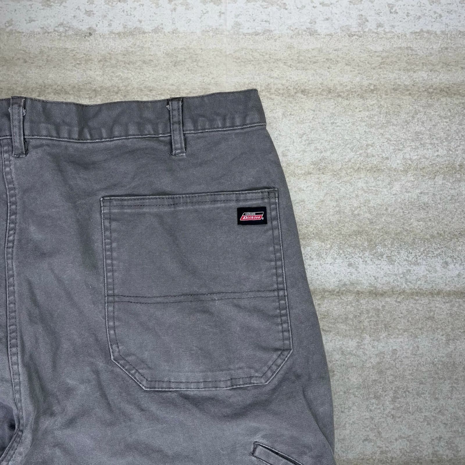 Dickies Vintage 90s Dickies Carpenter Pants 40x30 Straight Grey Size US 40 / EU 56 - 3 Thumbnail