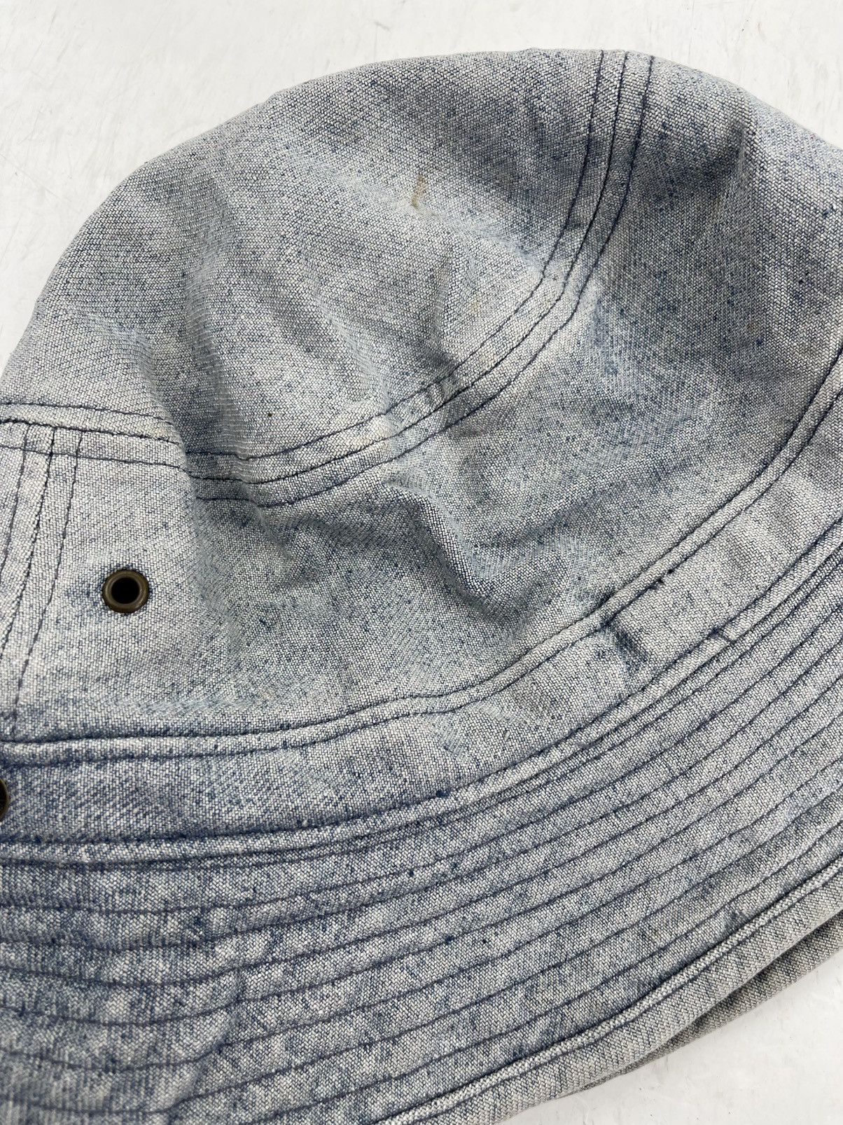 Japanese Brand × Seditionaries distressed denim bucket hat tc17 Size ONE SIZE - 4 Thumbnail