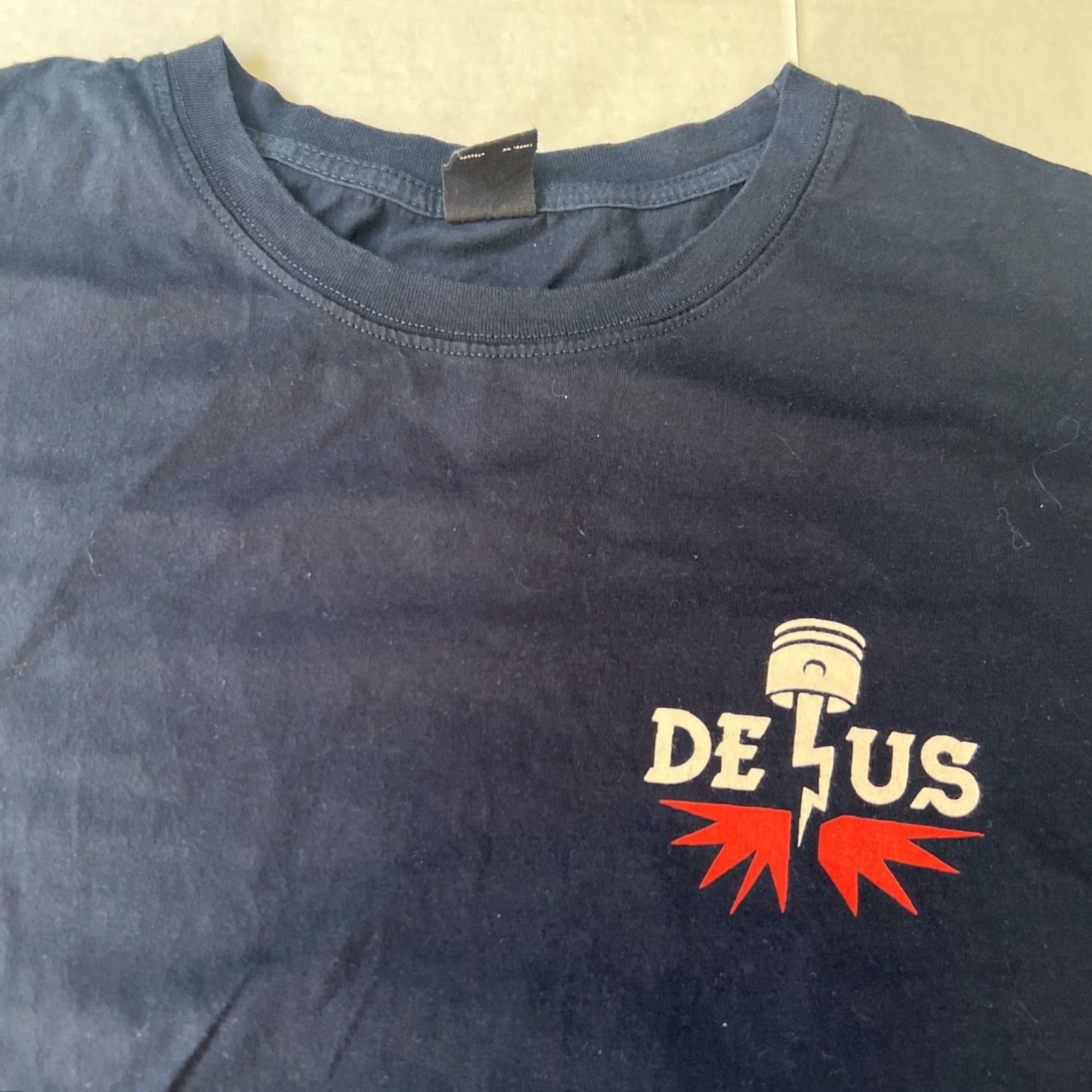 Deus Ex Machina VINTAGE Deus ex Machina Shirt Men Small Blue Cotton Canvas Graphic Print 8 Canggu Racer Limited Edition Embroidered Short Sleeve Crew Neck Size US S / EU 44-46 / 1 - 3 Thumbnail