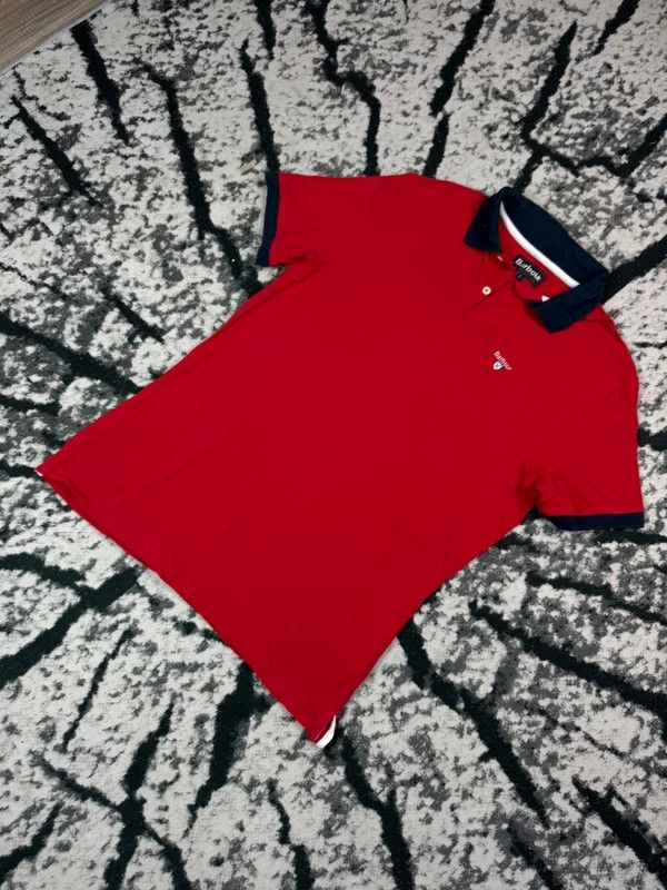 Barbour Barbour red polo shirt with L logo Size US L / EU 52-54 / 3 - 3 Thumbnail
