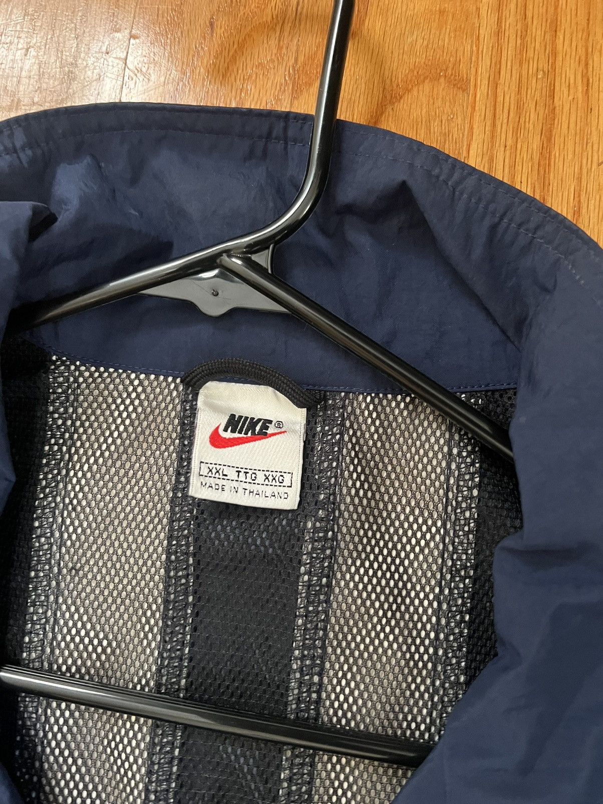 Nike × Vintage Navy blue and white Nike pull over windbreaker Size US XXL / EU 58 / 5 - 2 Thumbnail