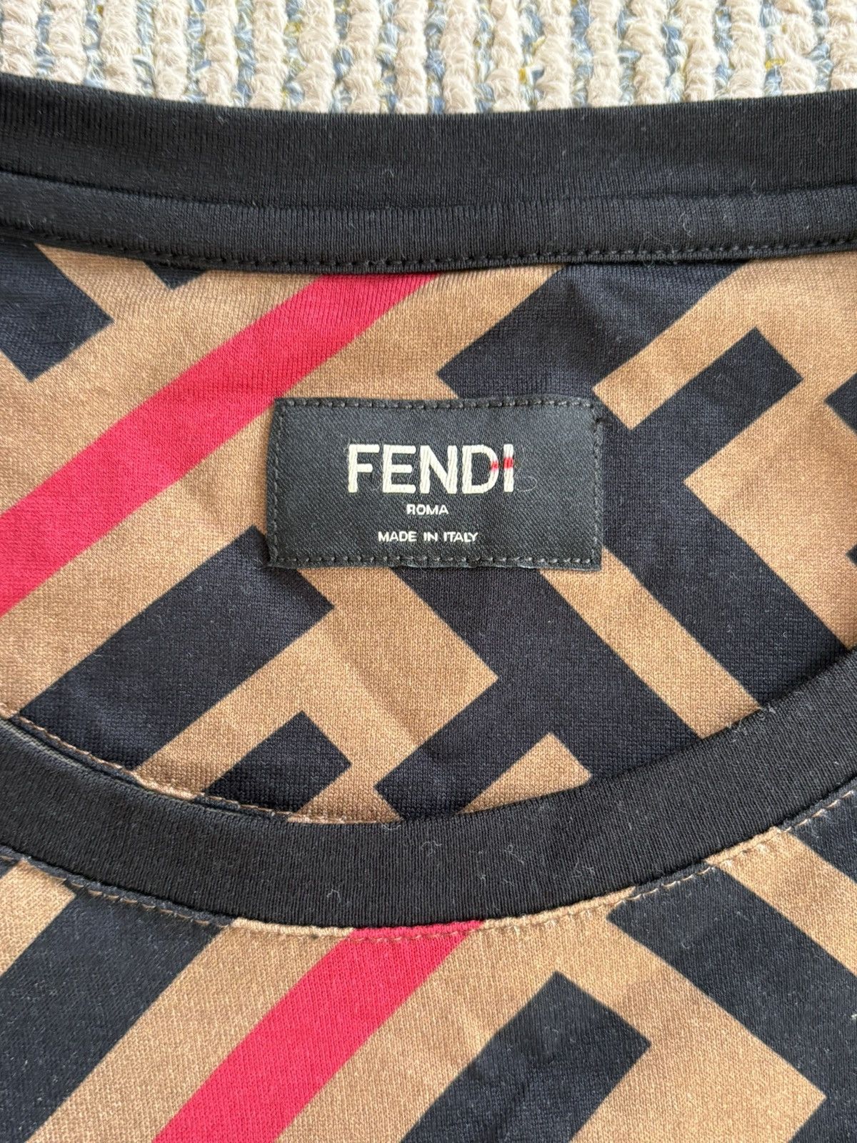 Fendi FF Monogram T-Shirt Size US XS / EU 42 / 0 - 3 Thumbnail