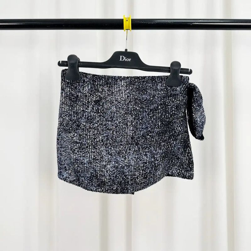 Dior Dior Summer Blue-Grey Cotton Blend Skirt 0089 Size 28" / US 6 / IT 42 - 1 Thumbnail