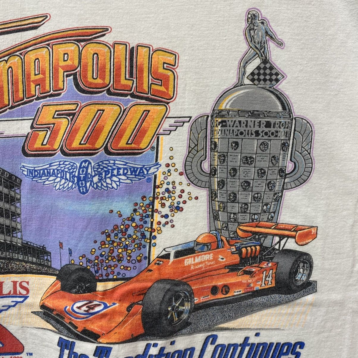 NASCAR Vintage 90s INDIANAPOLIS 500 Speedway Motor Tee Size US M / EU 48-50 / 2 - 4 Thumbnail