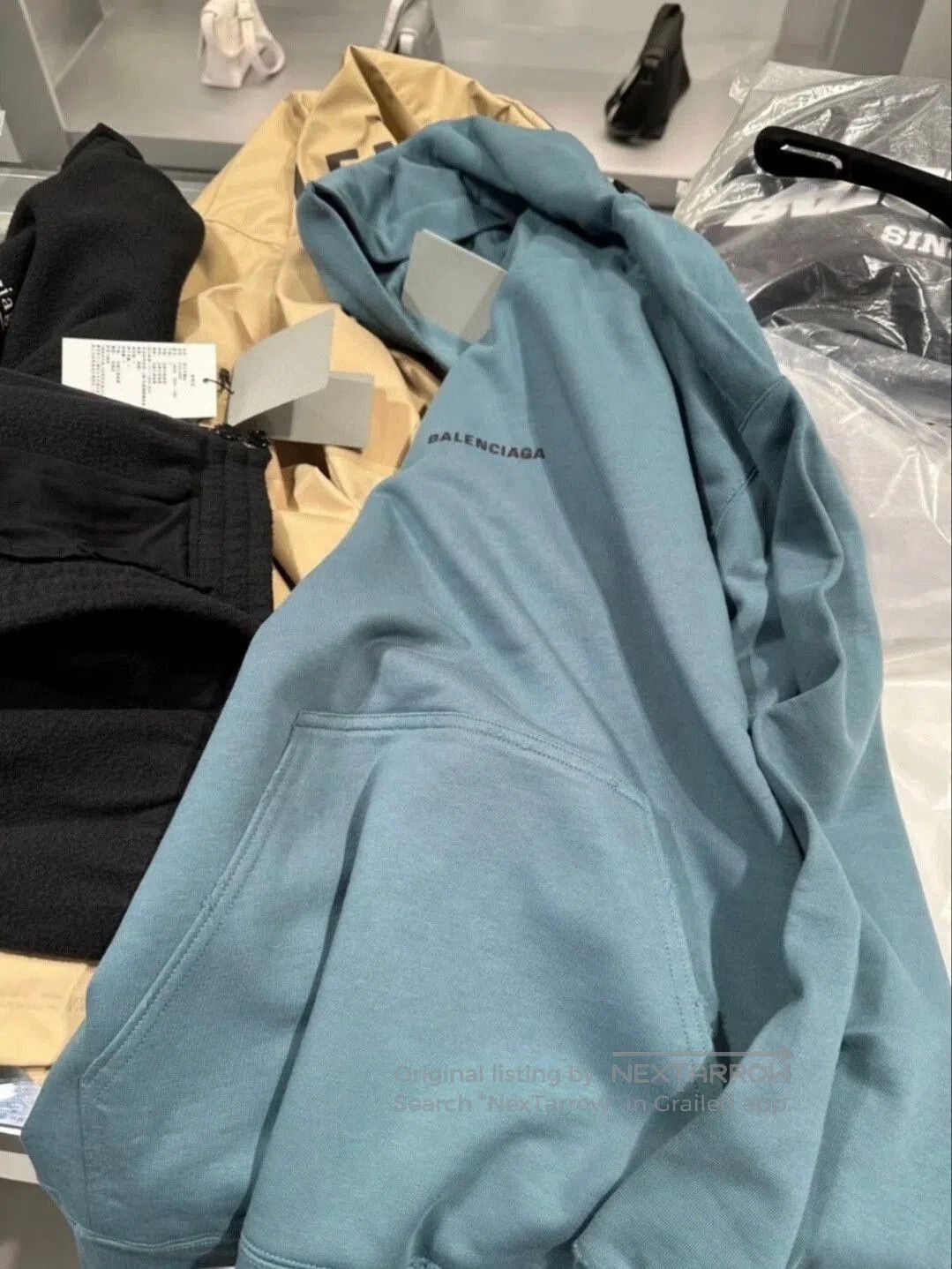 Balenciaga balenciaga fog blue hoodie in various sizes. Size US S / EU 44-46 / 1 - 3 Thumbnail