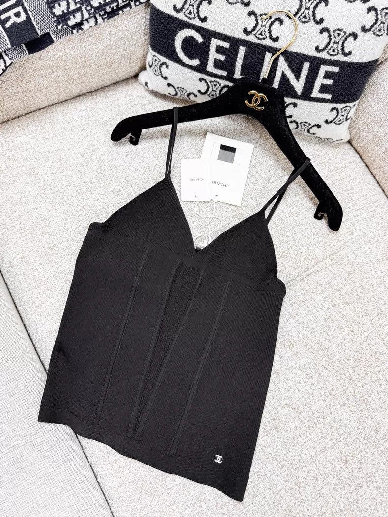 Chanel Chanel French knitted suspender vest Size S / US 4 / IT 40 - 2 Thumbnail