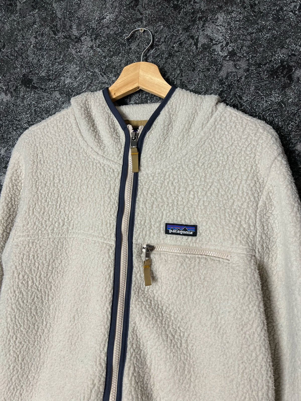 Other Patagonia Pile Fleece Full Zip Warm Hood Natural Jacket Size US M / EU 48-50 / 2 - 2 Thumbnail