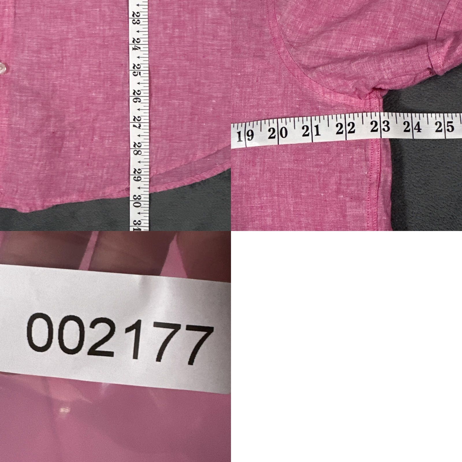 Murano Murano Shirt Mens Large Pink Linen Short Sleeve Button Up Spring Size US L / EU 52-54 / 3 - 8 Thumbnail