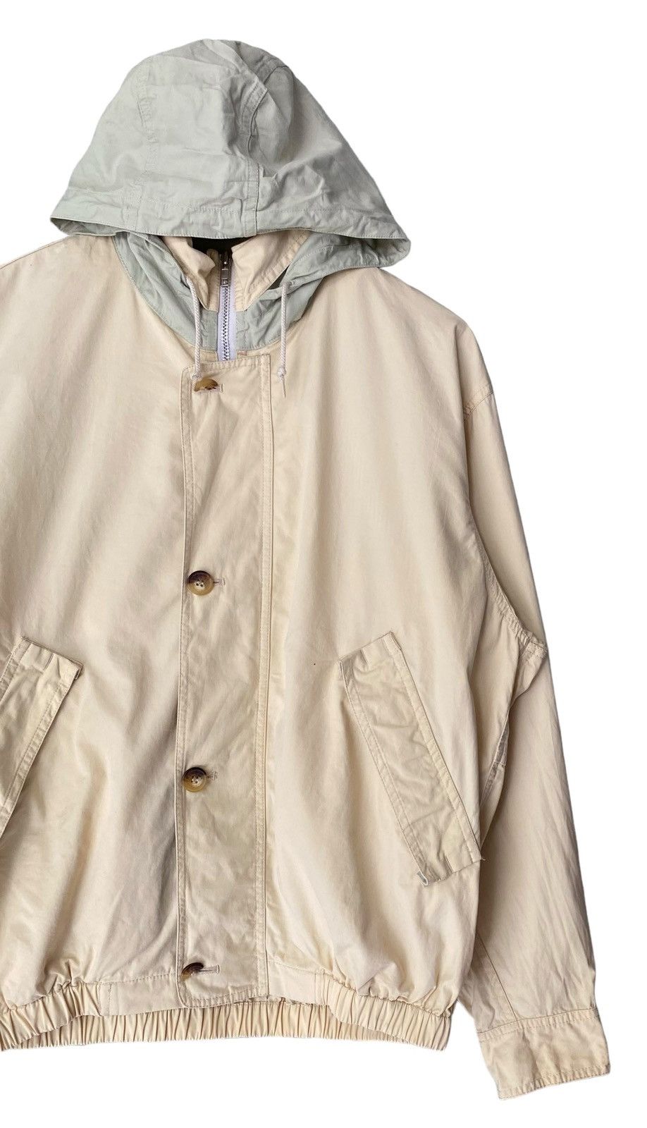 Vintage ELLE Homme Zipper Jacket Hoodie Size US M / EU 48-50 / 2 - 2 Thumbnail