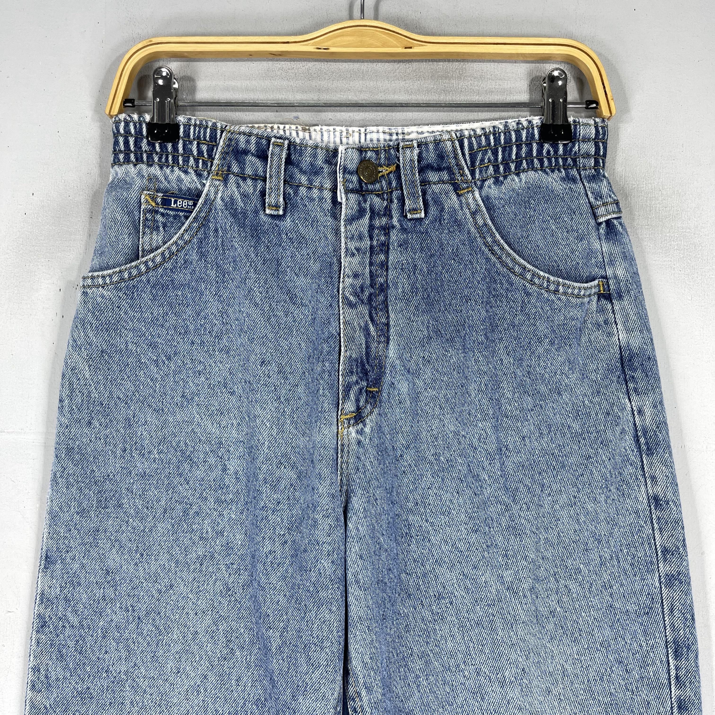 Lee W28 L27 Vintage Lee Usa Distressed Petite Hourglass Jeans Size 28" / US 6 / IT 42 - 2 Thumbnail