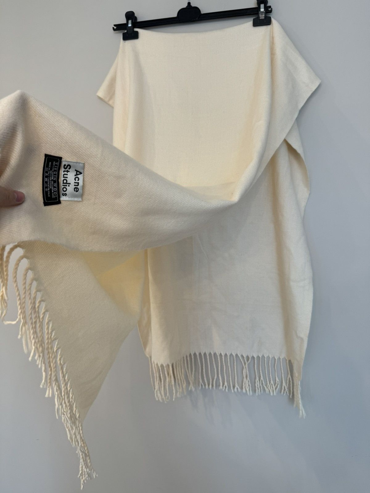Acne Studios beige wool scarf vintage rare