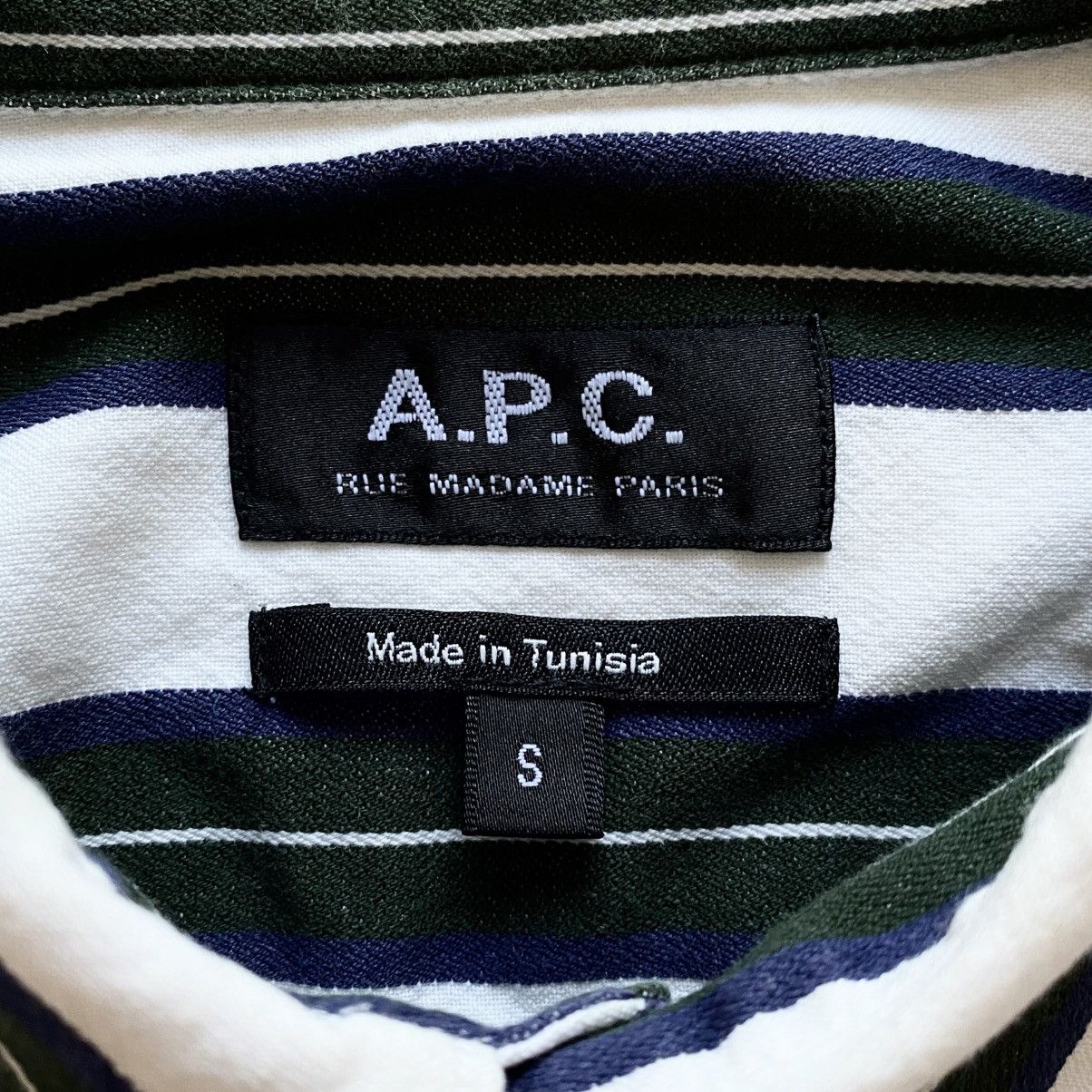A.P.C. A.P.C. RUE MADAME PARIS Stripped Shirt Pocket Size US S / EU 44-46 / 1 - 4 Thumbnail
