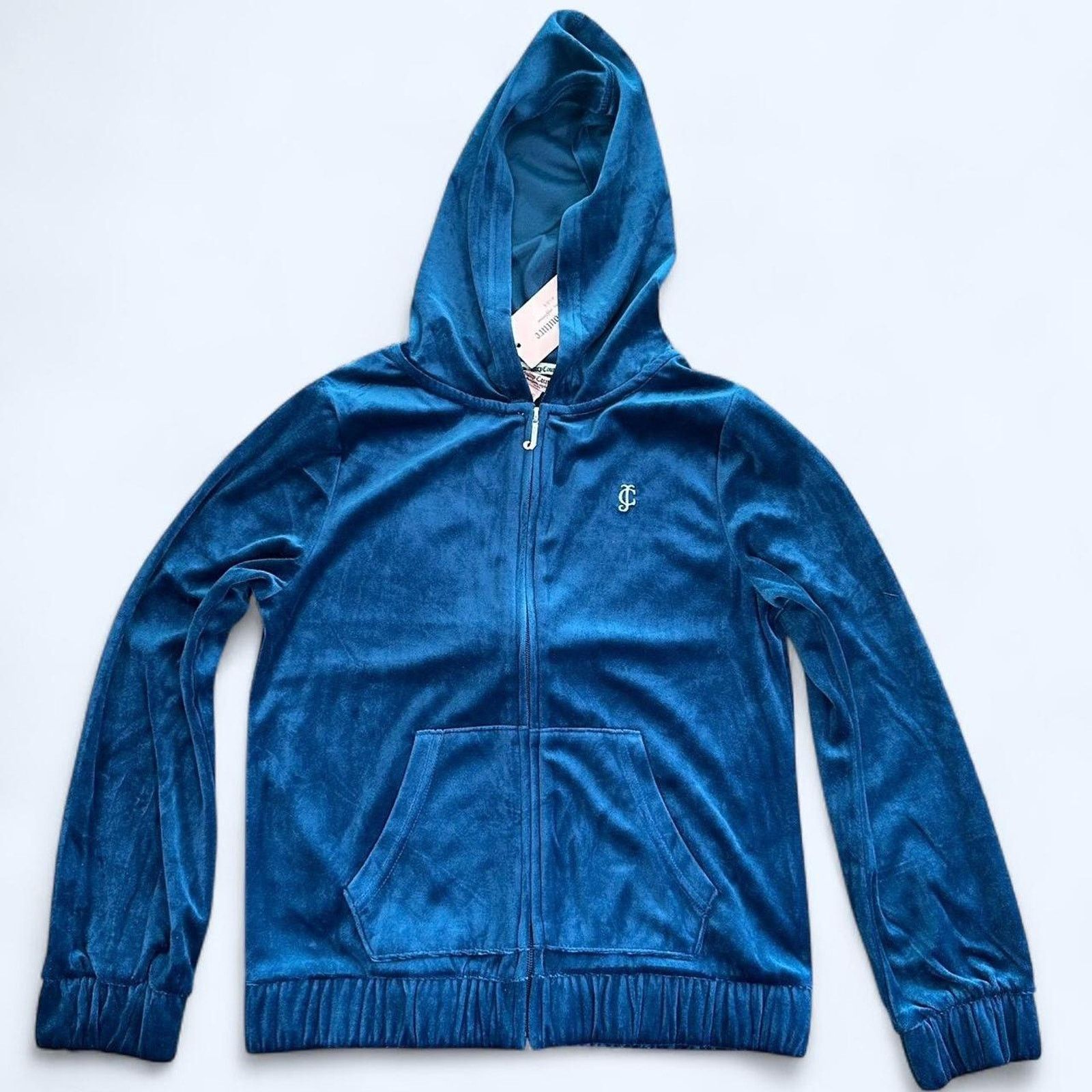 Juicy Couture Juicy couture blue velour hoodie Size S / US 4 / IT 40 - 1 Thumbnail